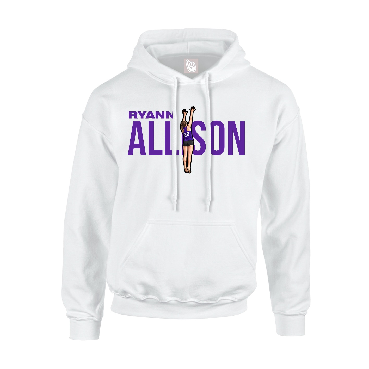 Hoodie — Player Name in White