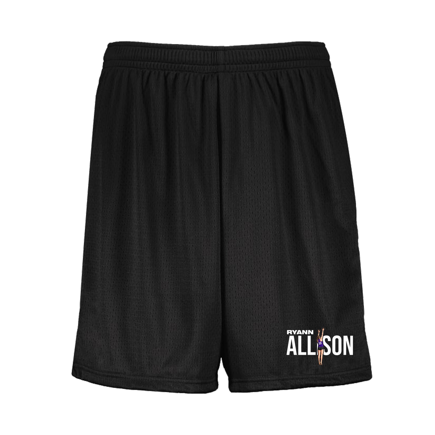 Shorts — Player Name in Black