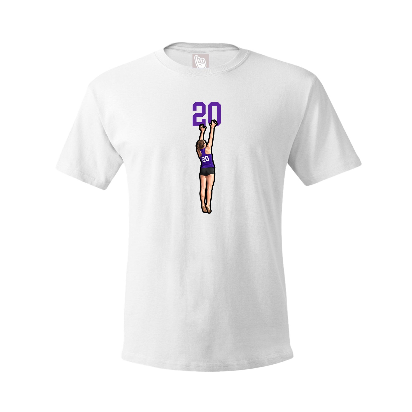 Tee — Number Top in White