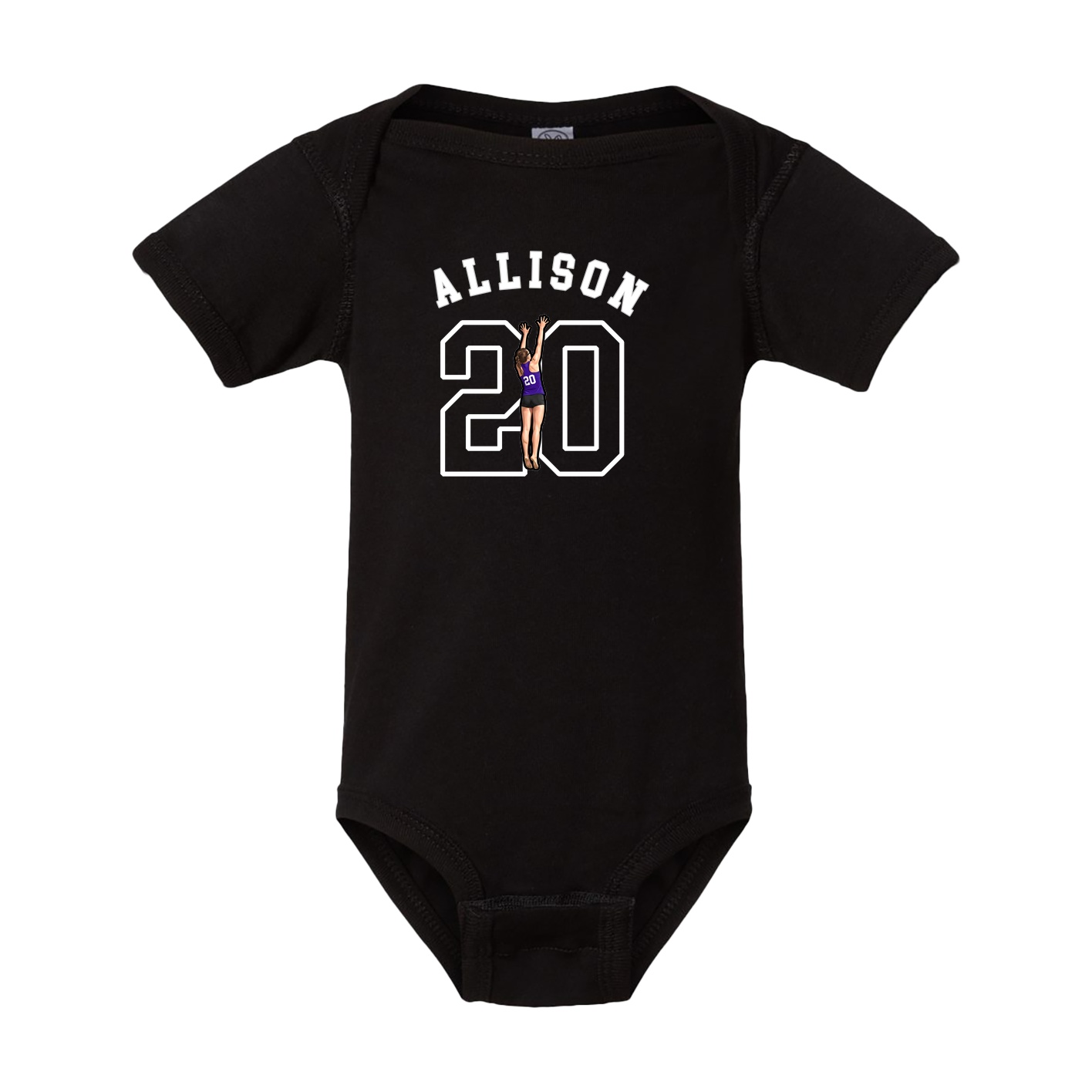 Baby Onesie — Shirsey Arch in Black