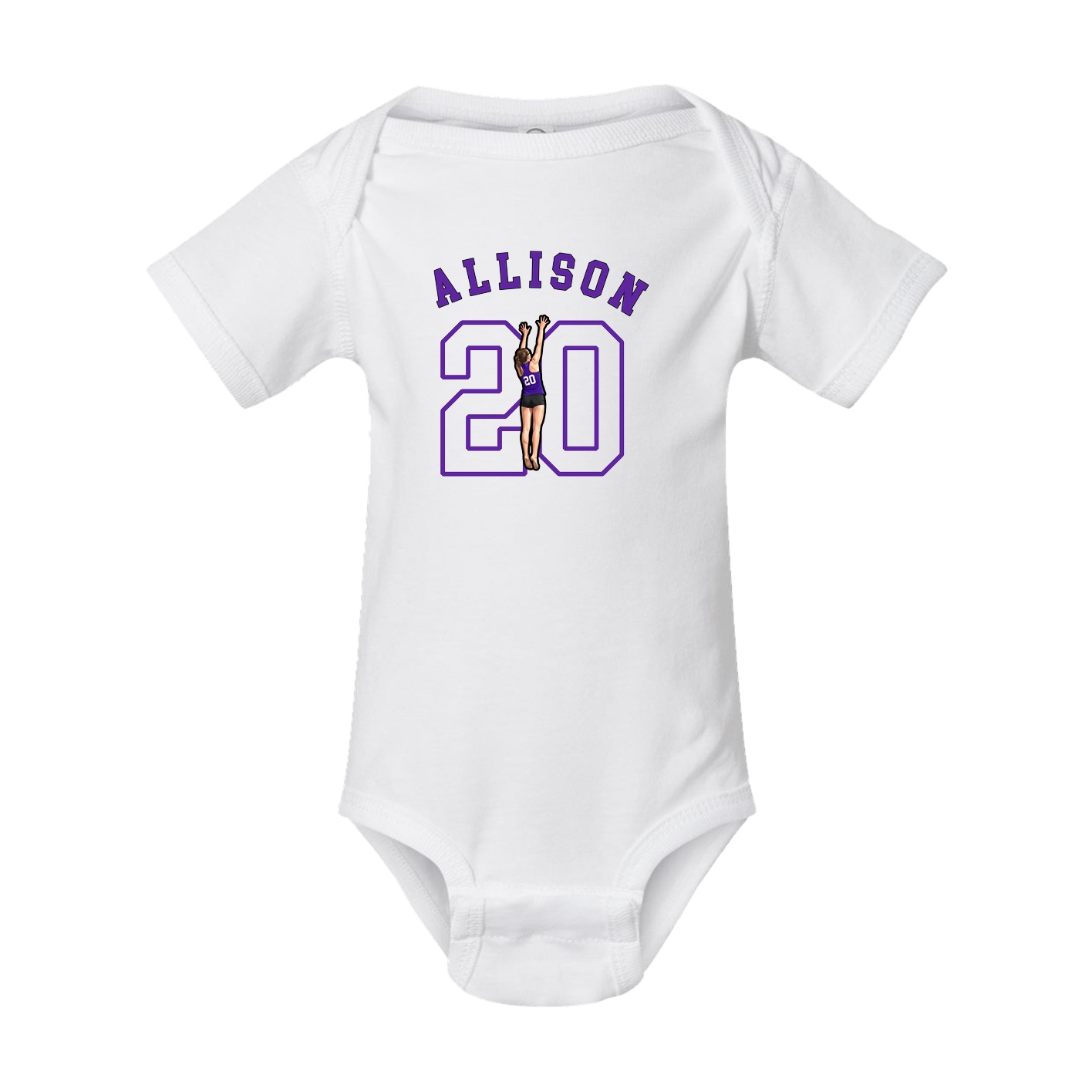 Baby Onesie — Shirsey Arch in White