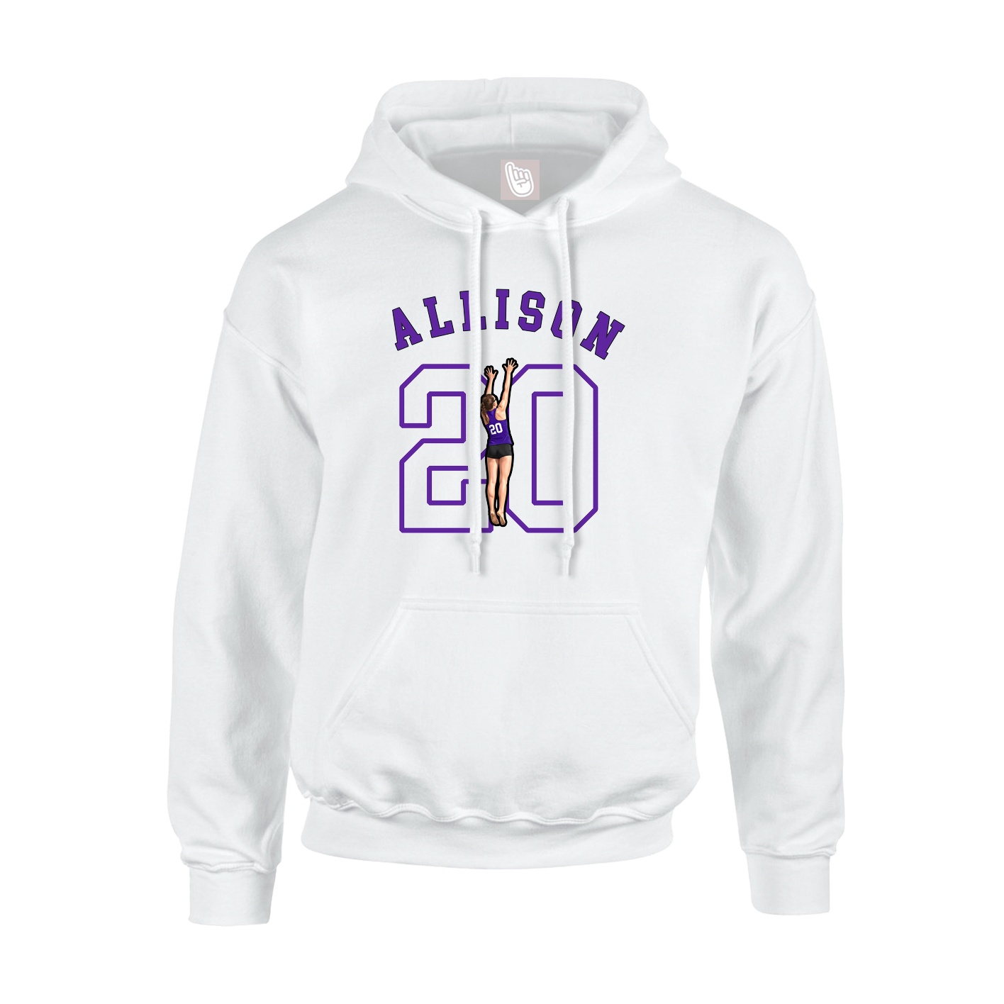 Youth Hoodie — Shirsey Arch in White