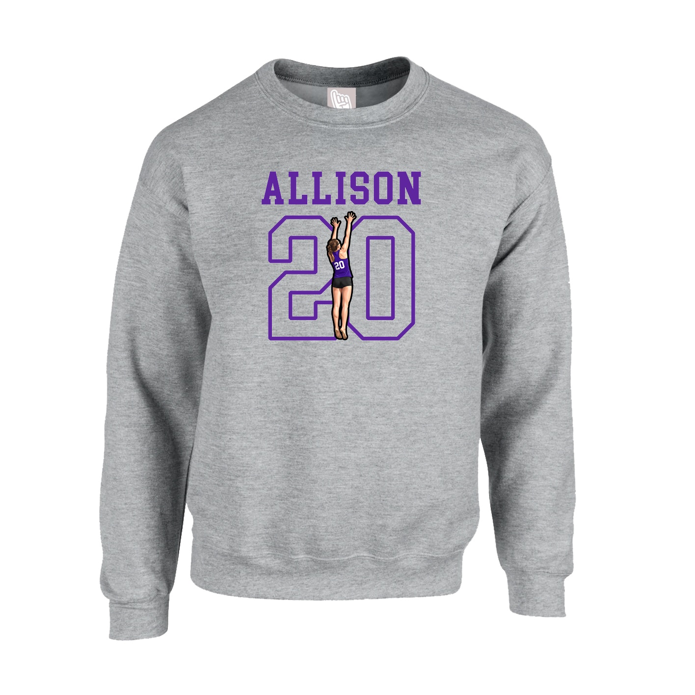 Fleece Crew — Shirsey in Grey