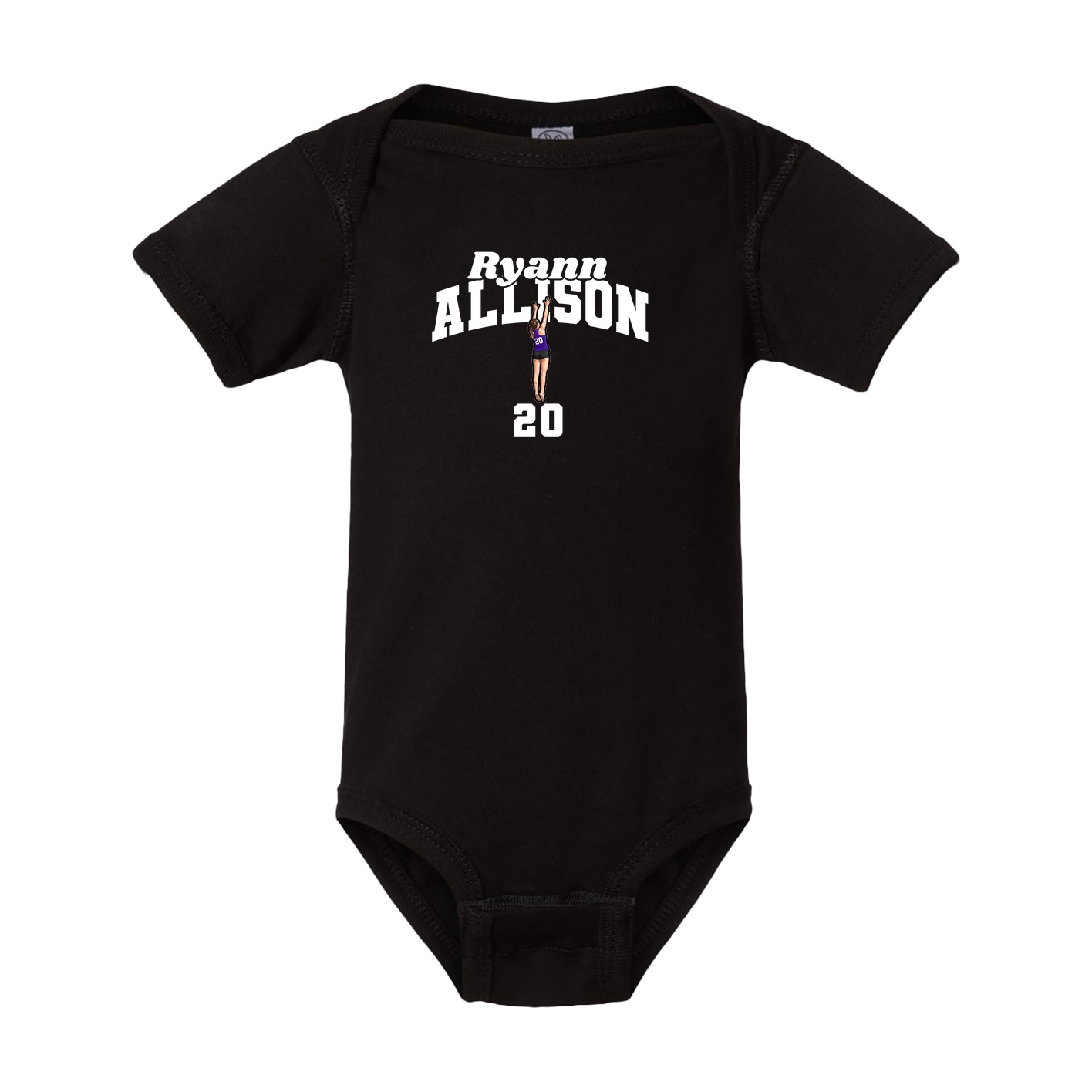 Baby Onesie — Signature Arch in Black