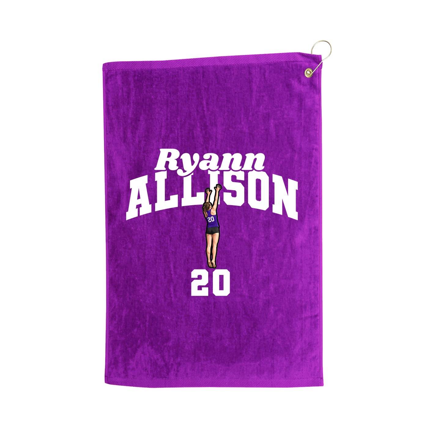 Golf Towel — Signature Arch in Purple