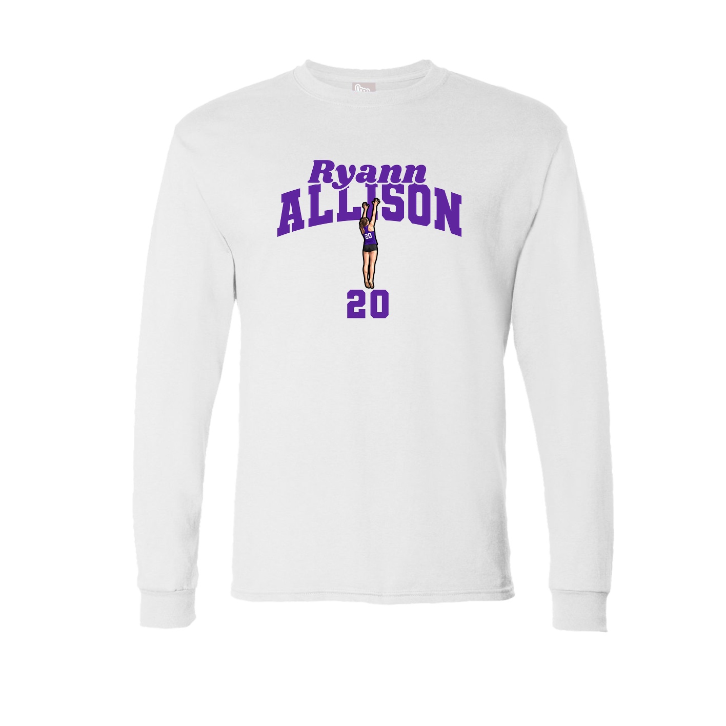 Long Sleeve Tee — Signature Arch in White