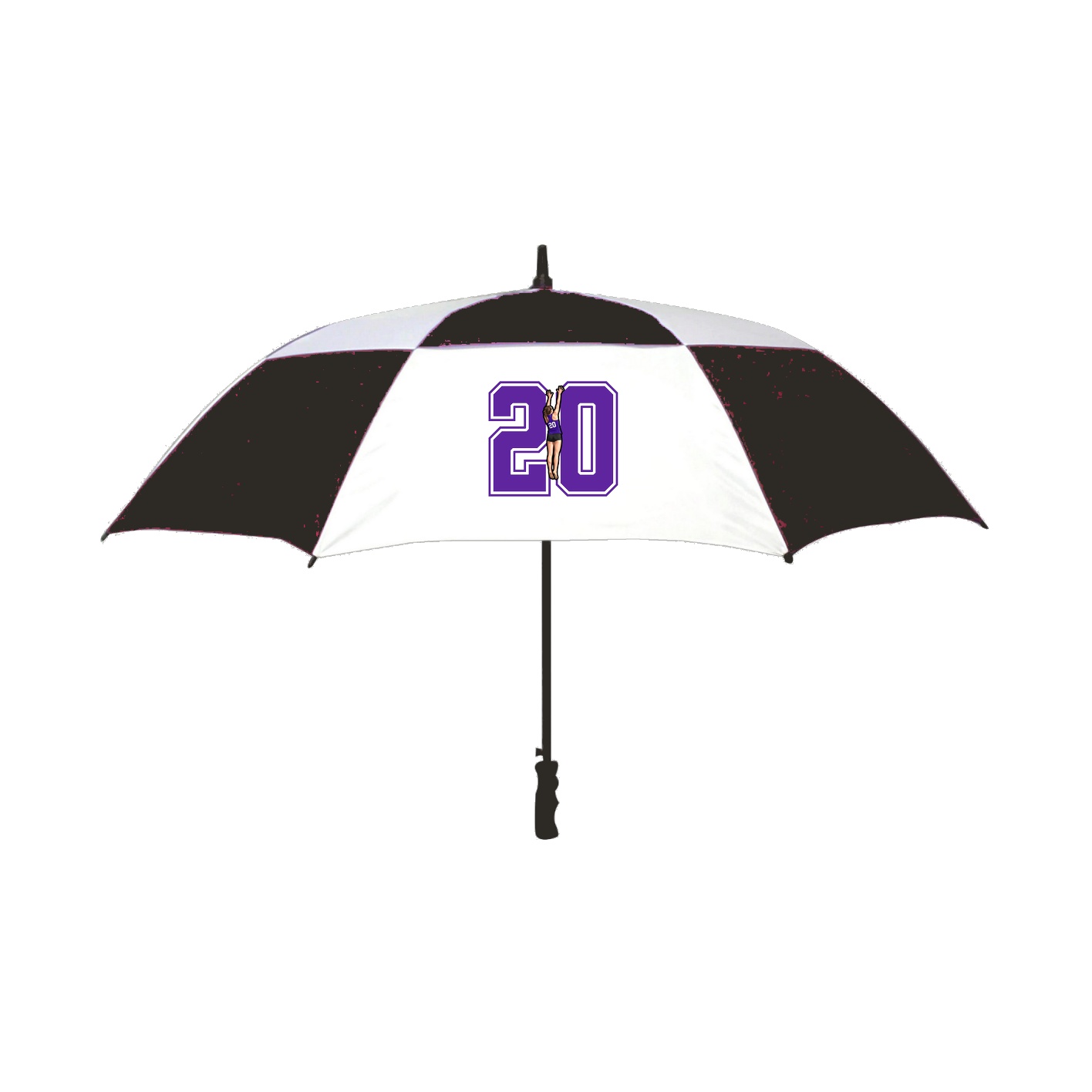 Golf Umbrella — Number in Black