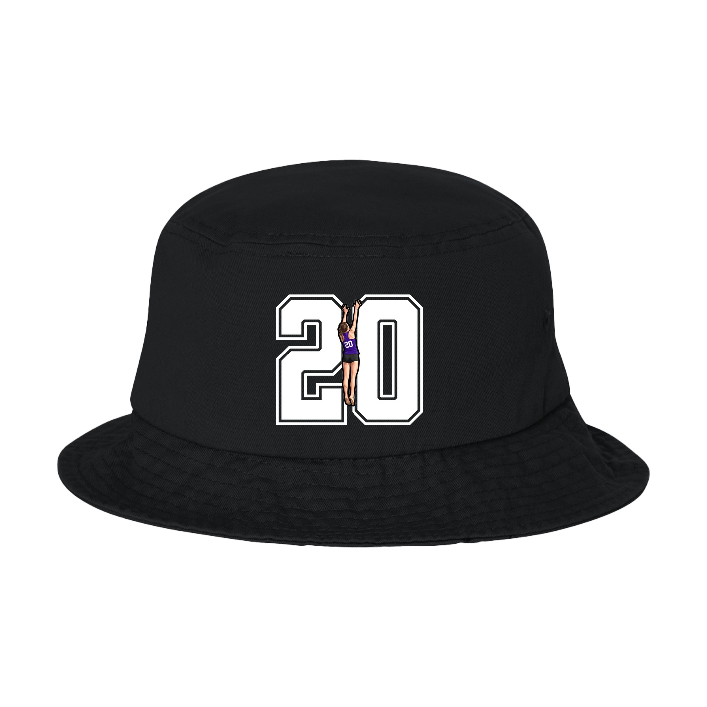 Bucket Cap — Number in Black