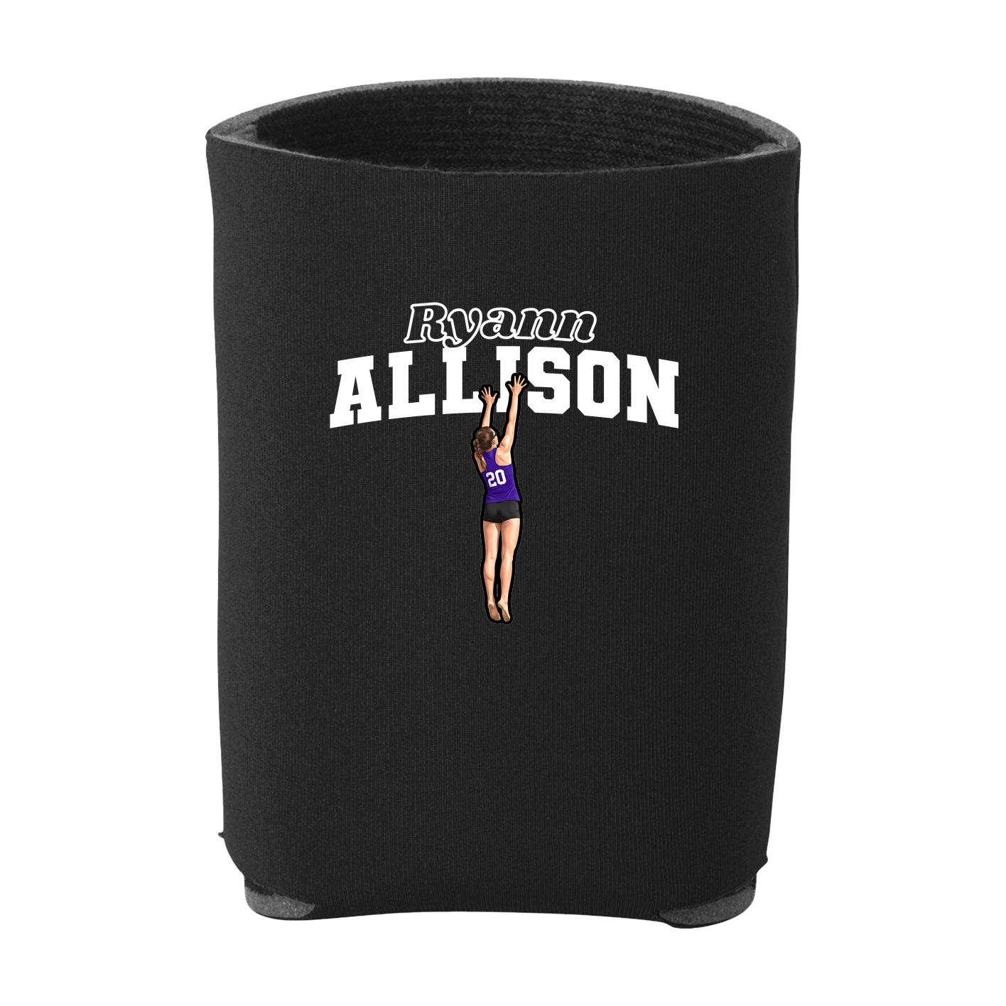 Can Holder — Name Arch in Black
