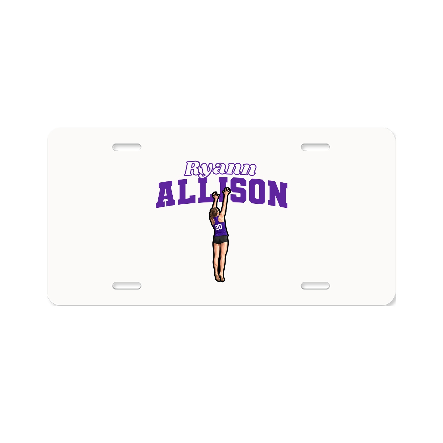 License Plate — Name Arch in Classic