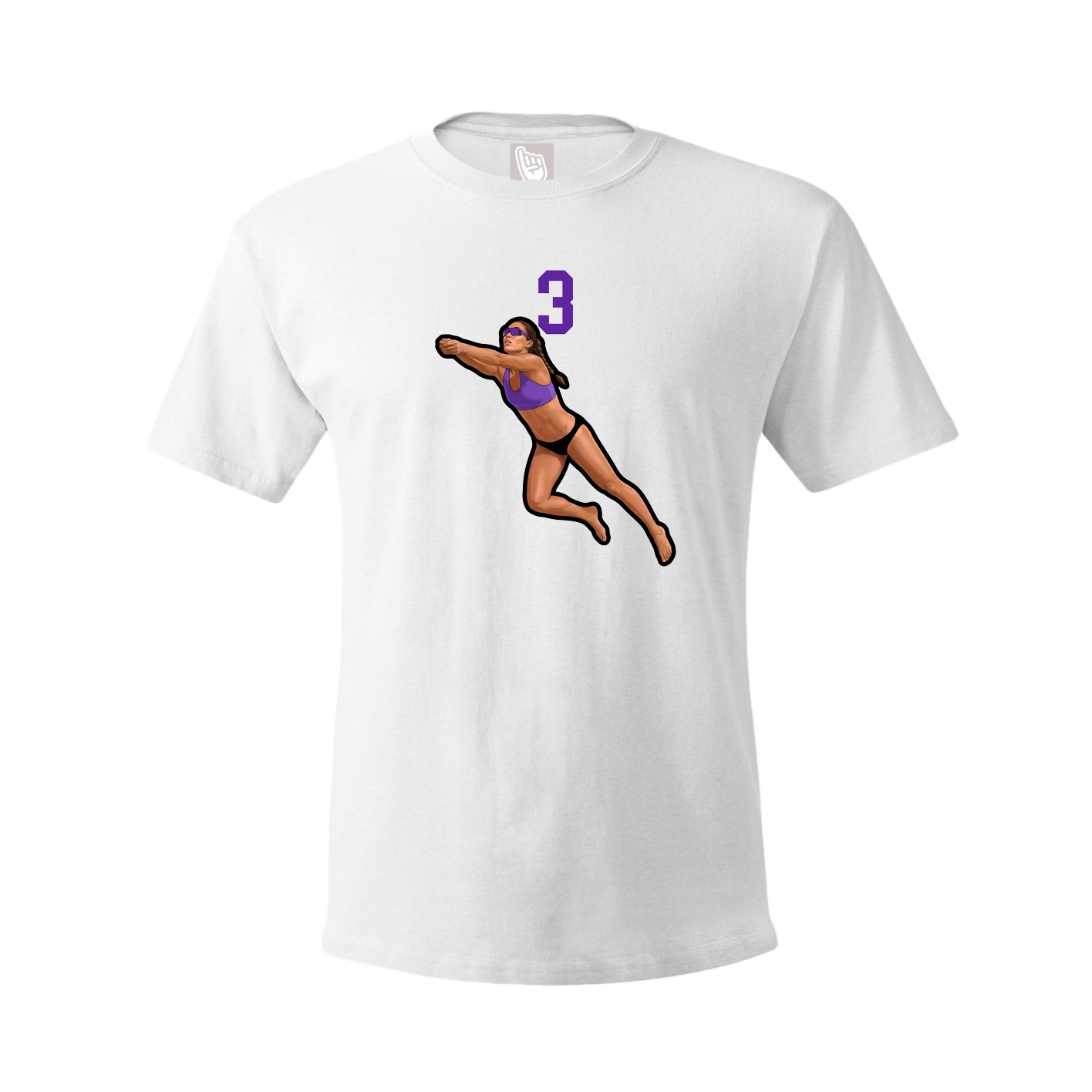 Tee — Number Top in White