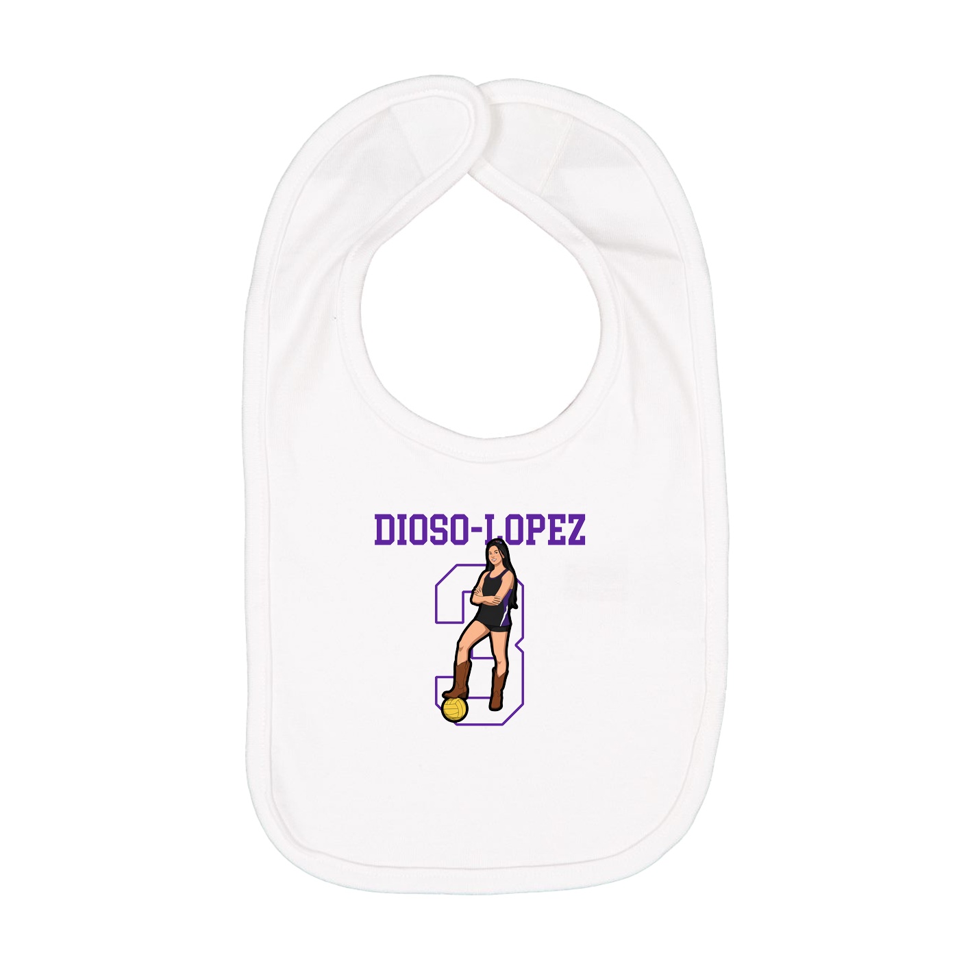 Infant Bib — Shirsey in White