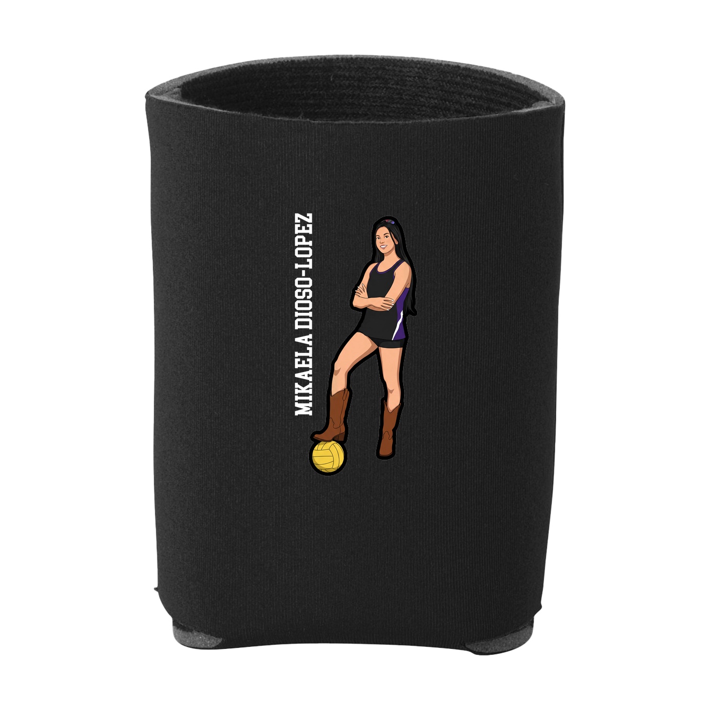 Can Holder — Name Vertical in Black