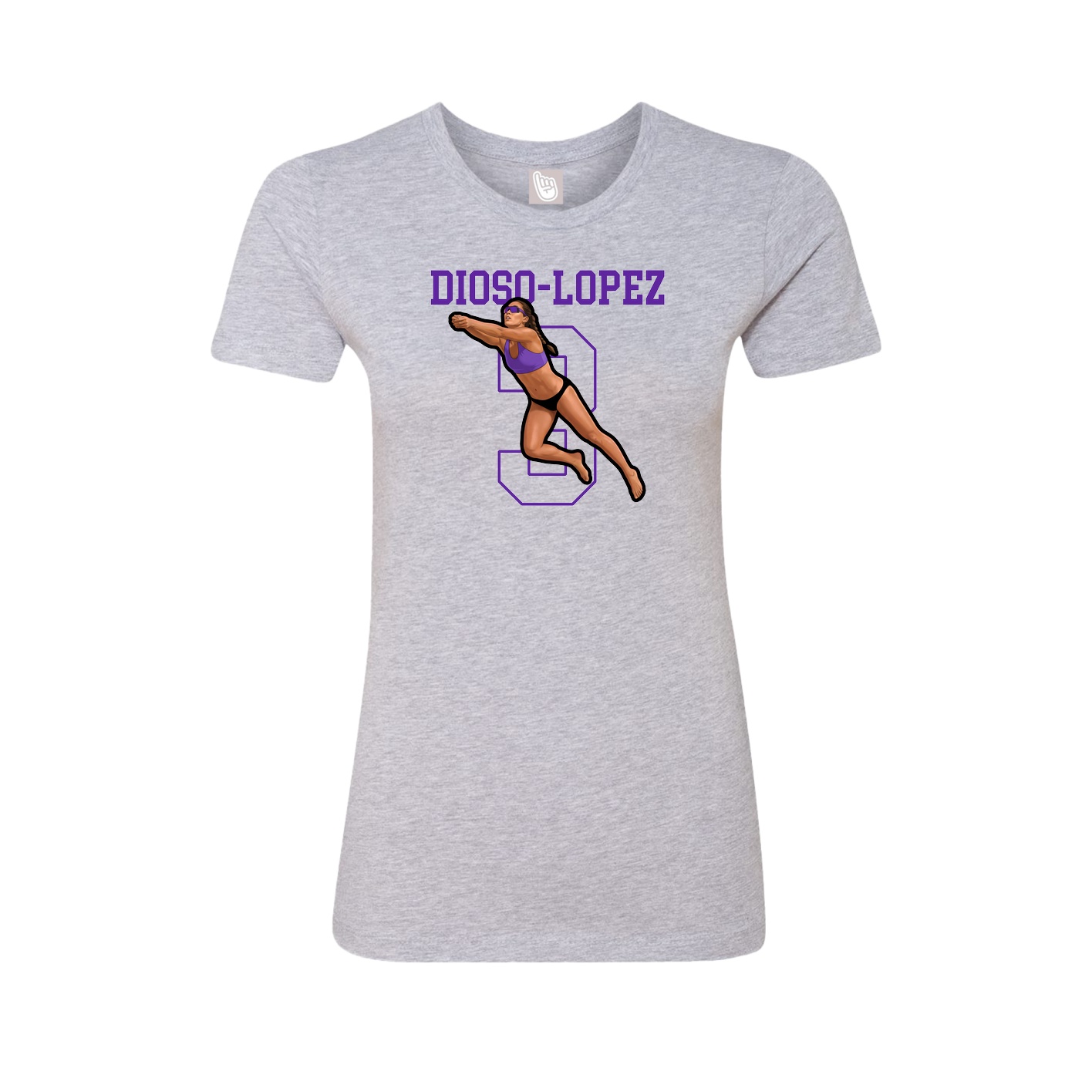 Fitted Women's Tee — Shirsey in Grey