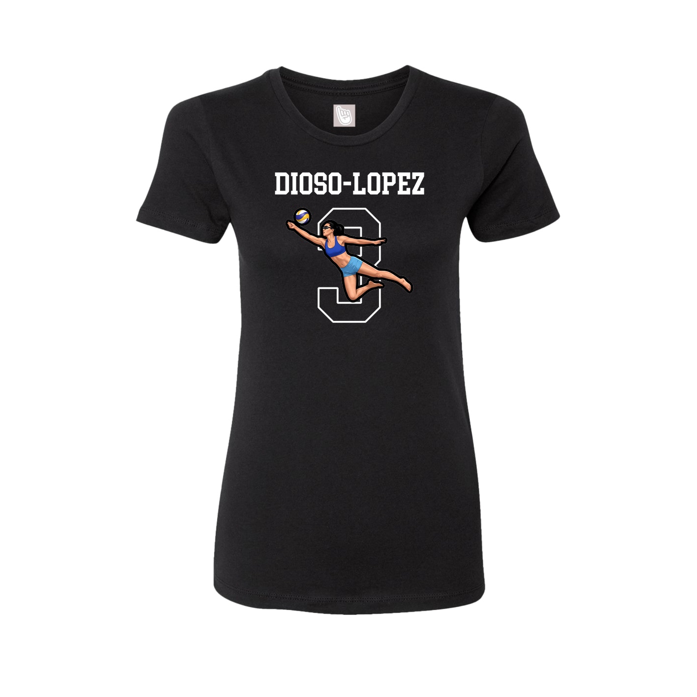 Fitted Women's Tee — Shirsey in Black