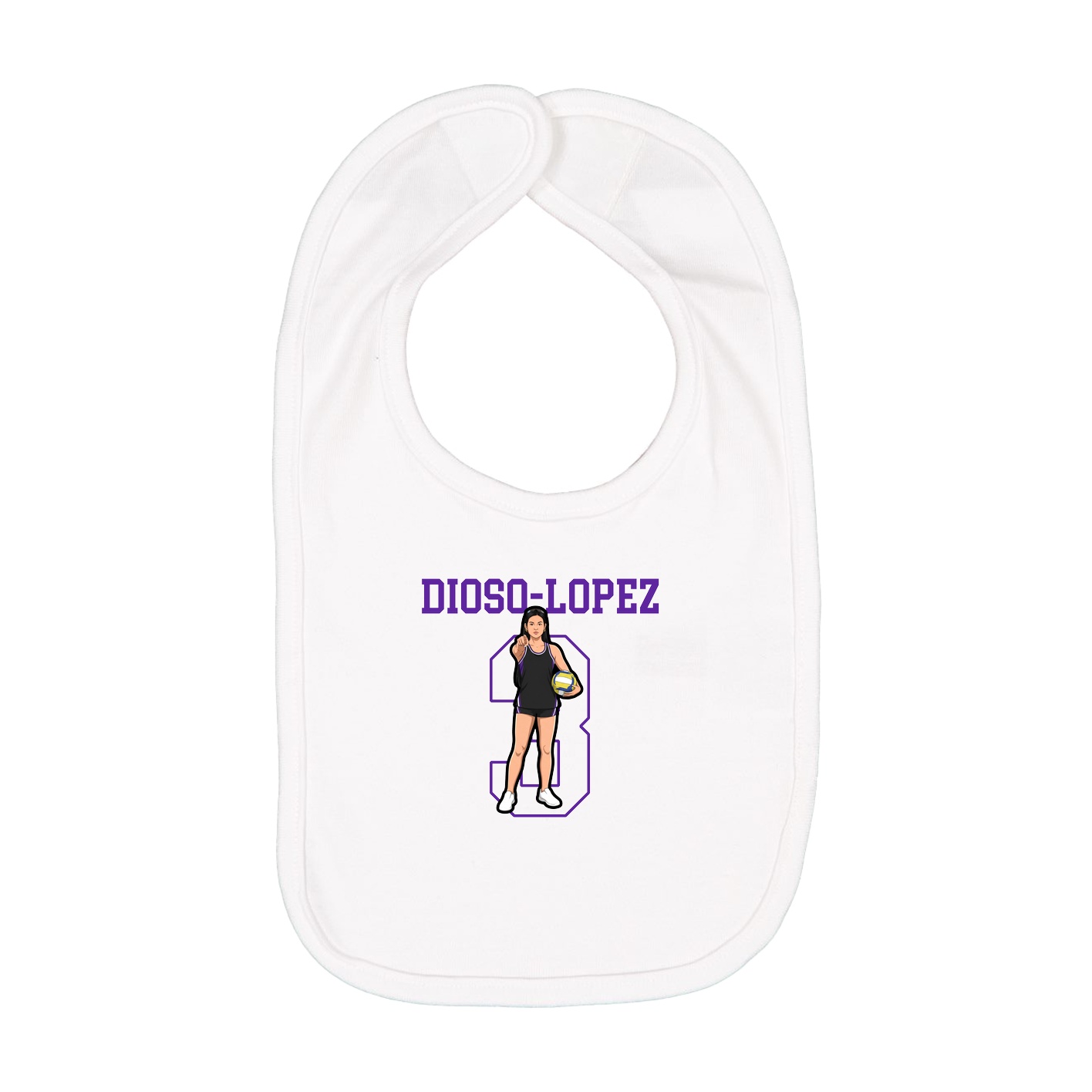 Infant Bib — Shirsey in White