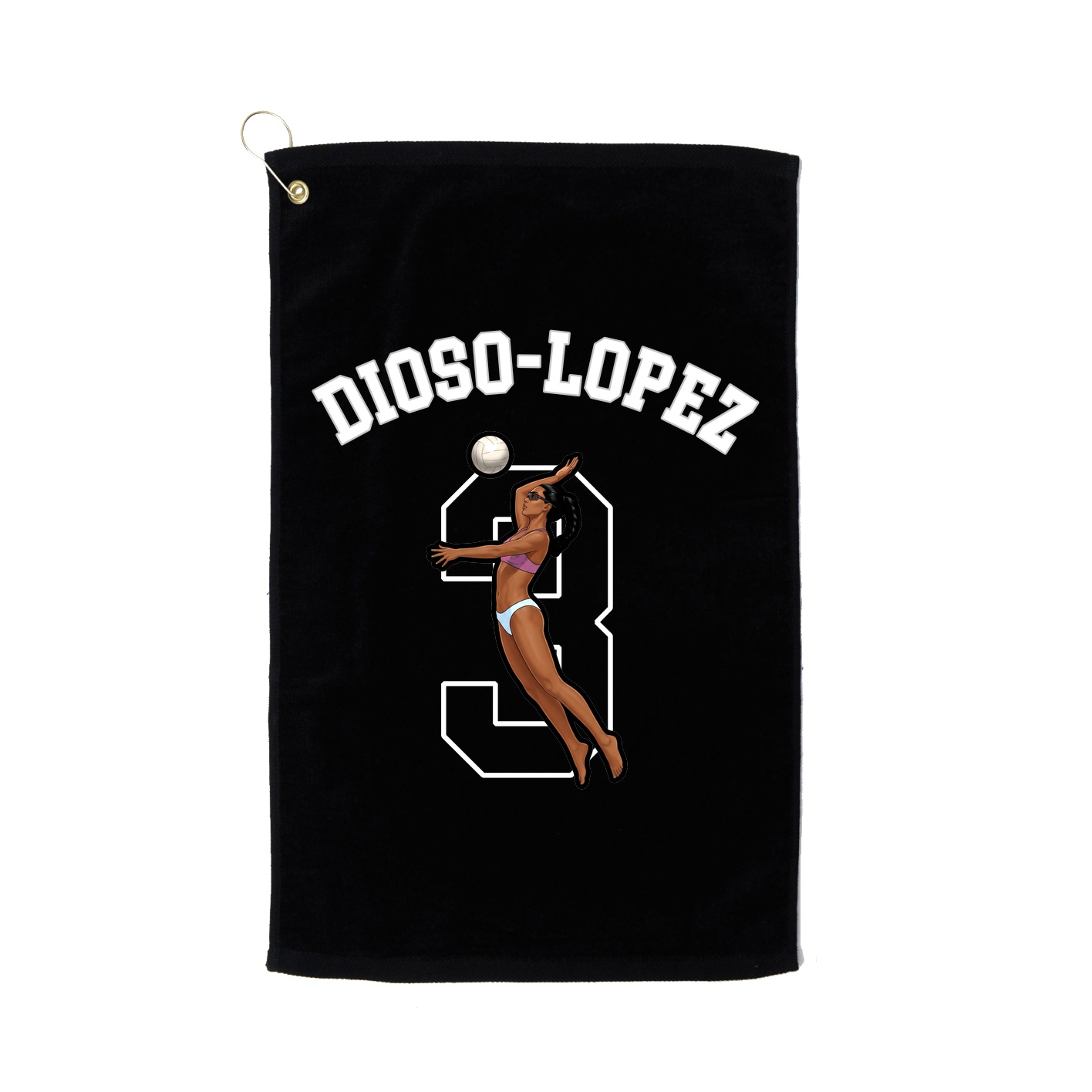 Golf Towel — Shirsey Arch in Black