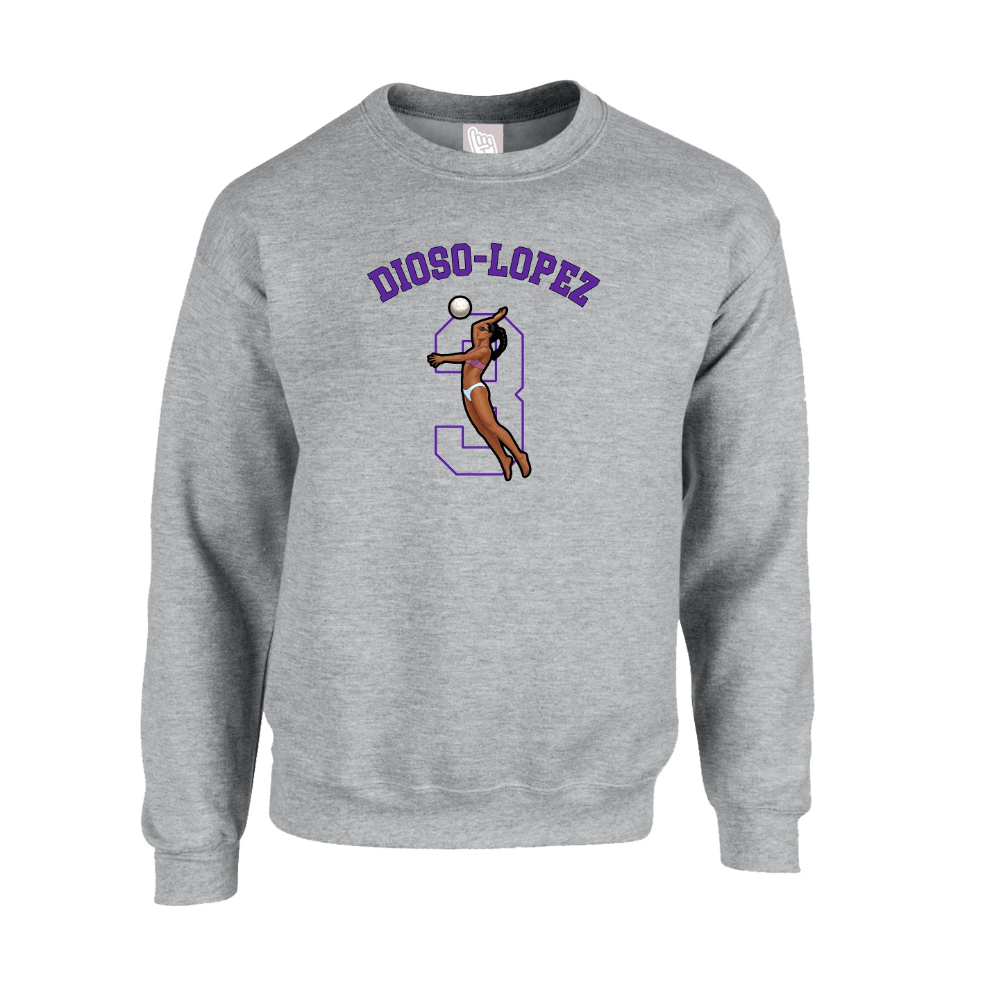 Fleece Crew — Shirsey Arch in Grey