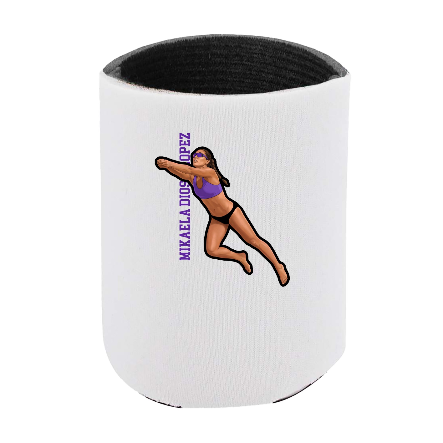Can Holder — Name Vertical in White