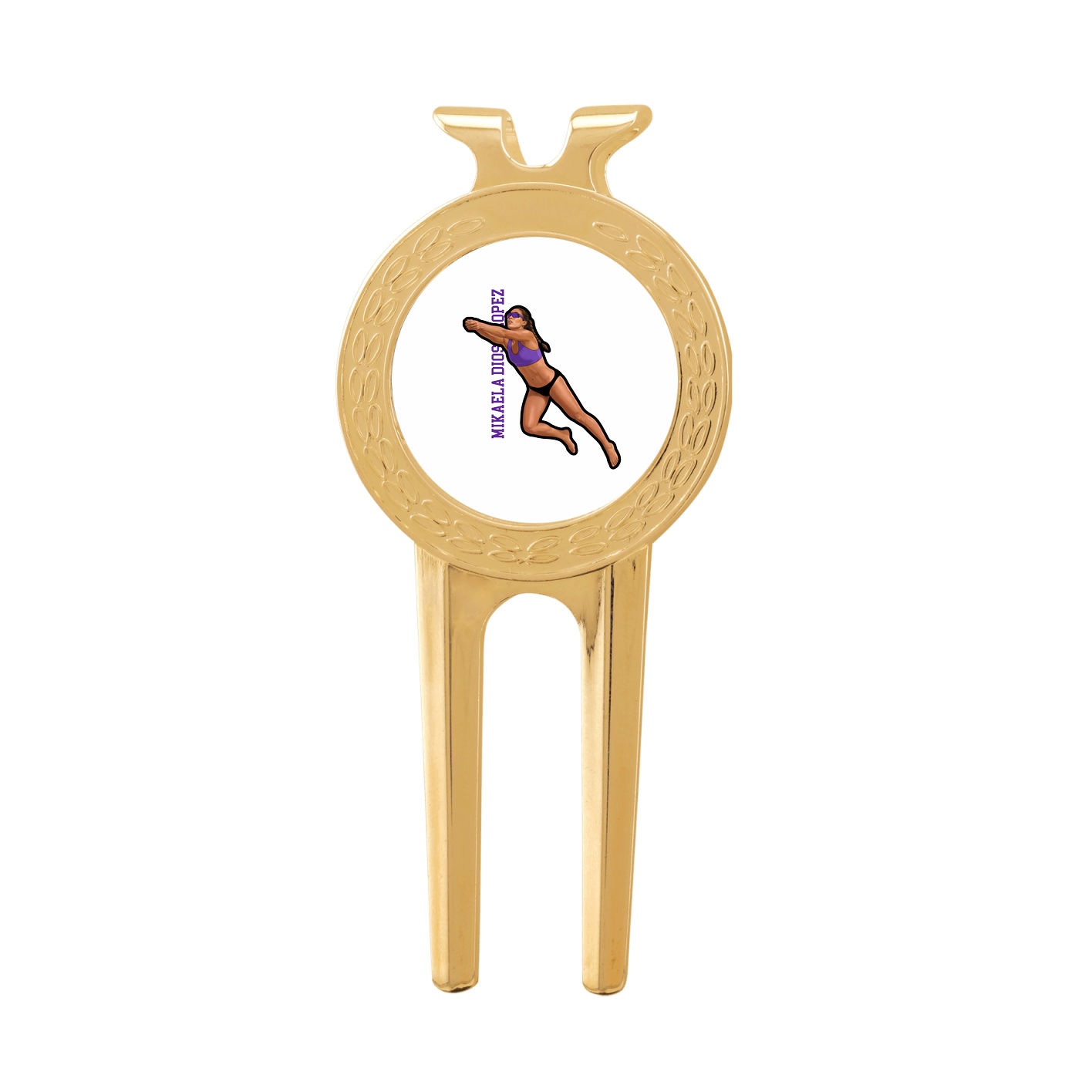 Divot Tool with Ball Marker — Name Vertical in Classic