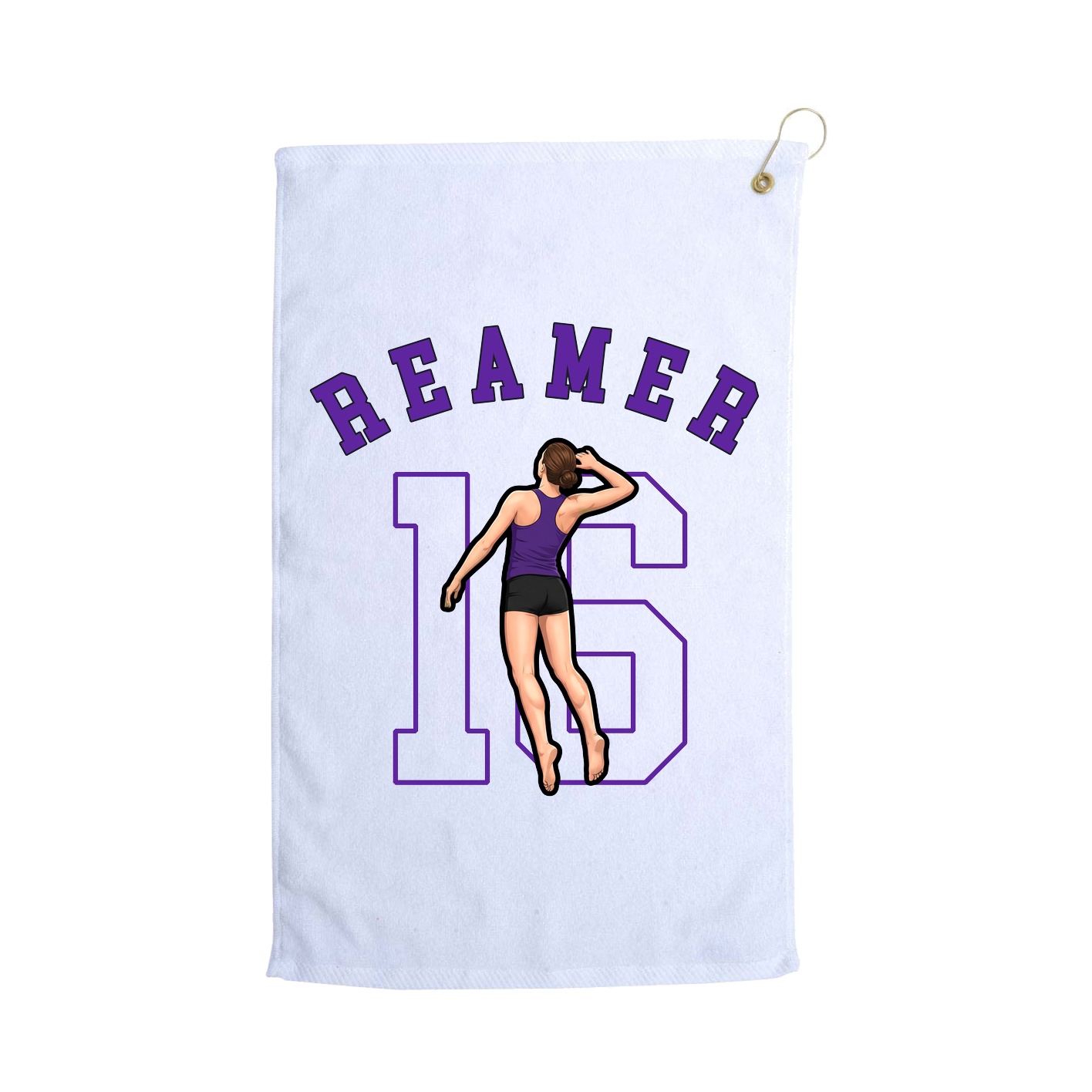 Golf Towel — Shirsey Arch in White