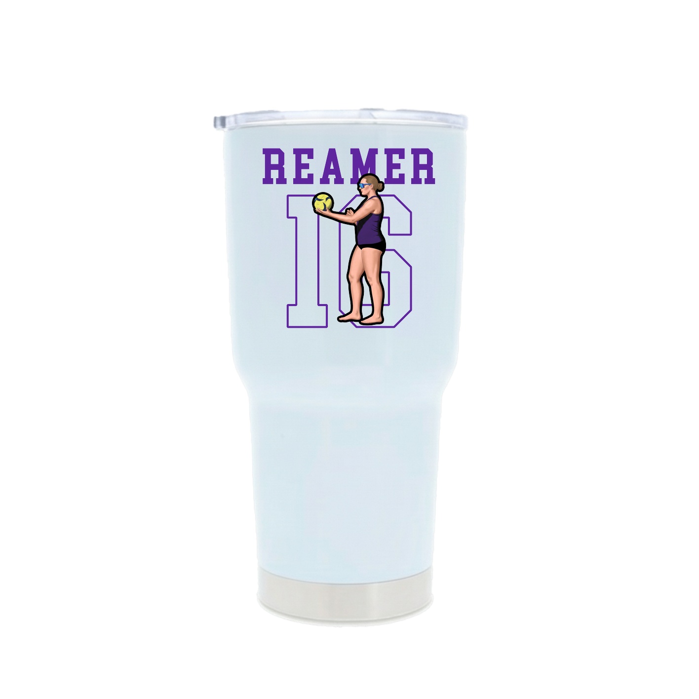 30oz Stainless Steel Tumbler — Shirsey in White