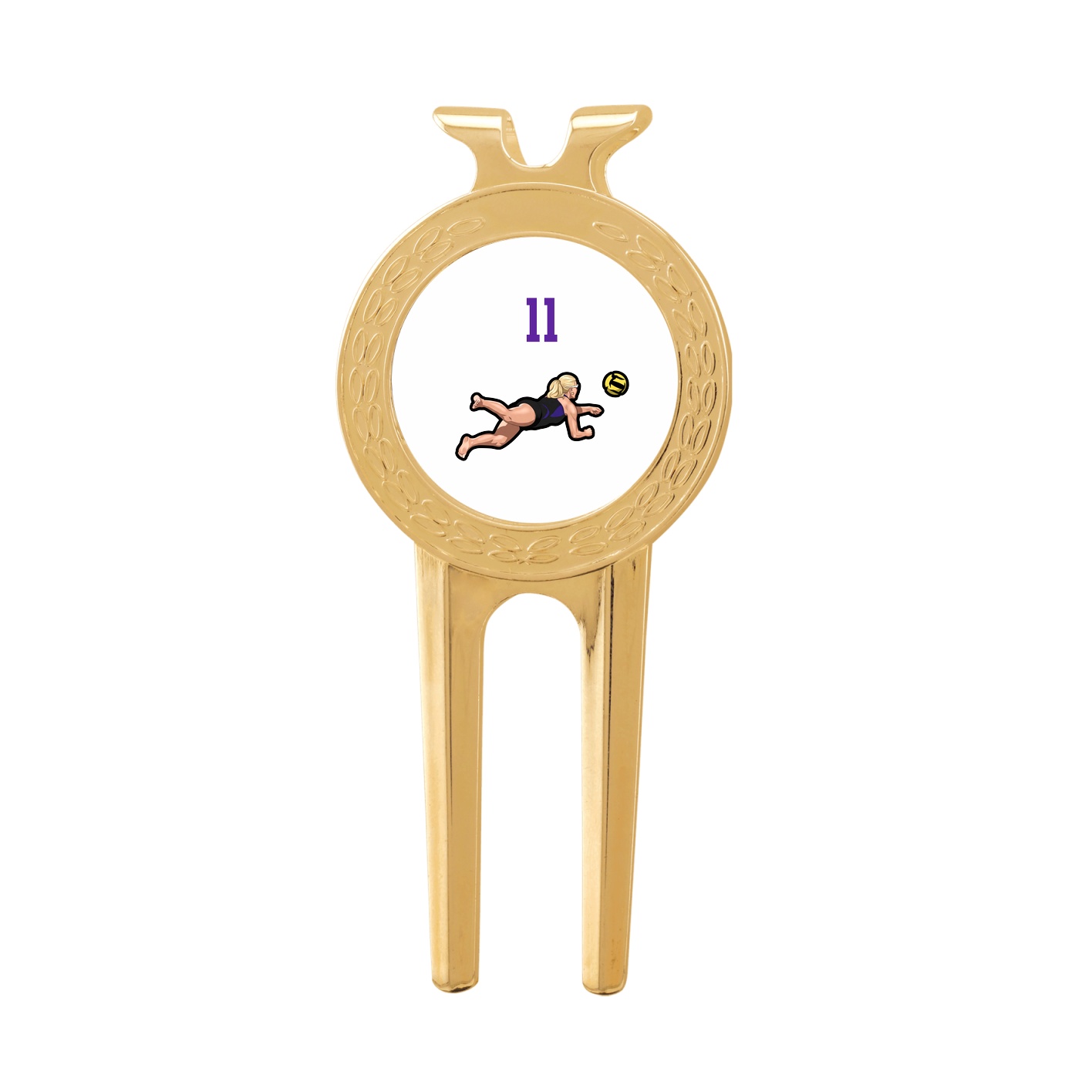 Divot Tool with Ball Marker — Number Top in Classic