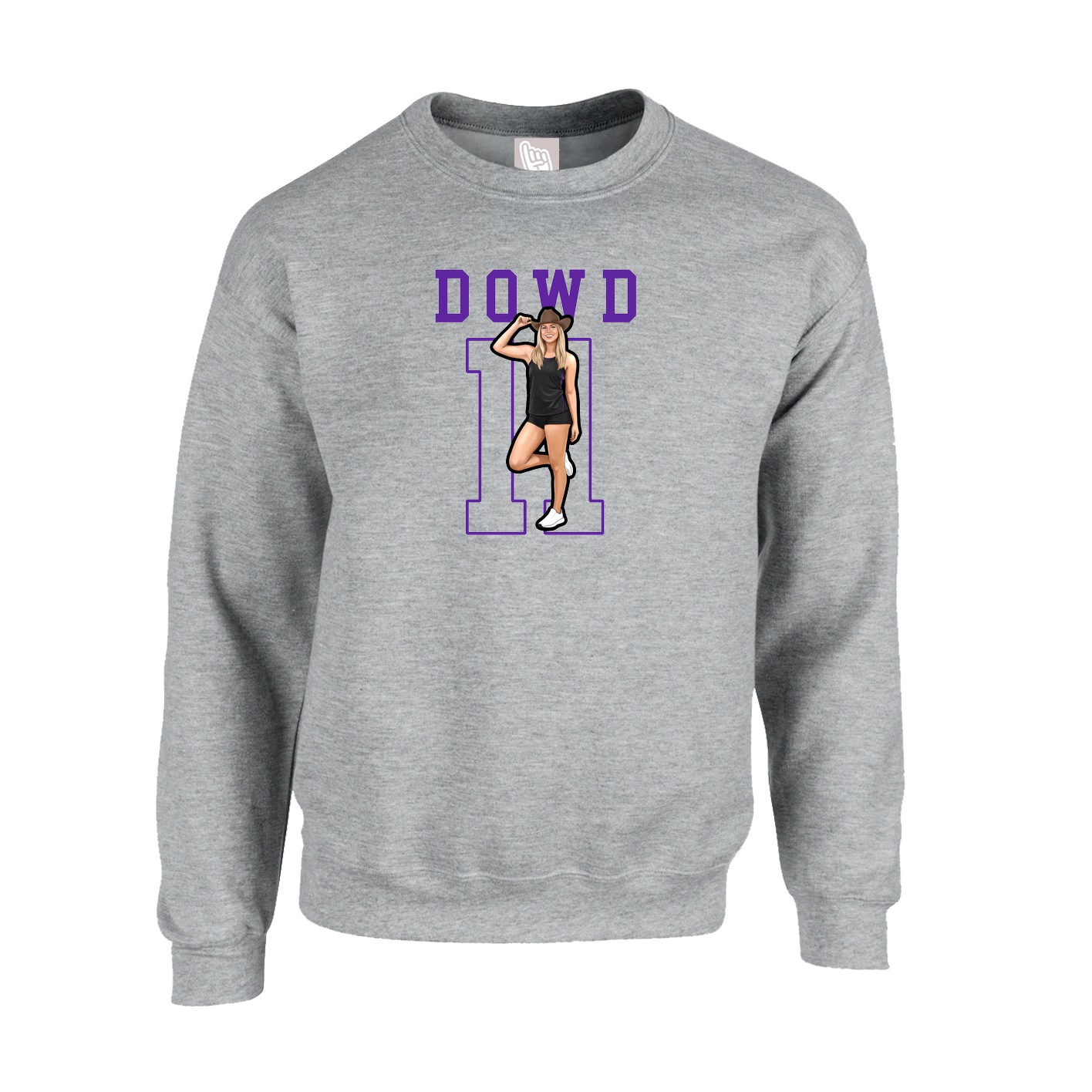 Fleece Crew — Shirsey in Grey