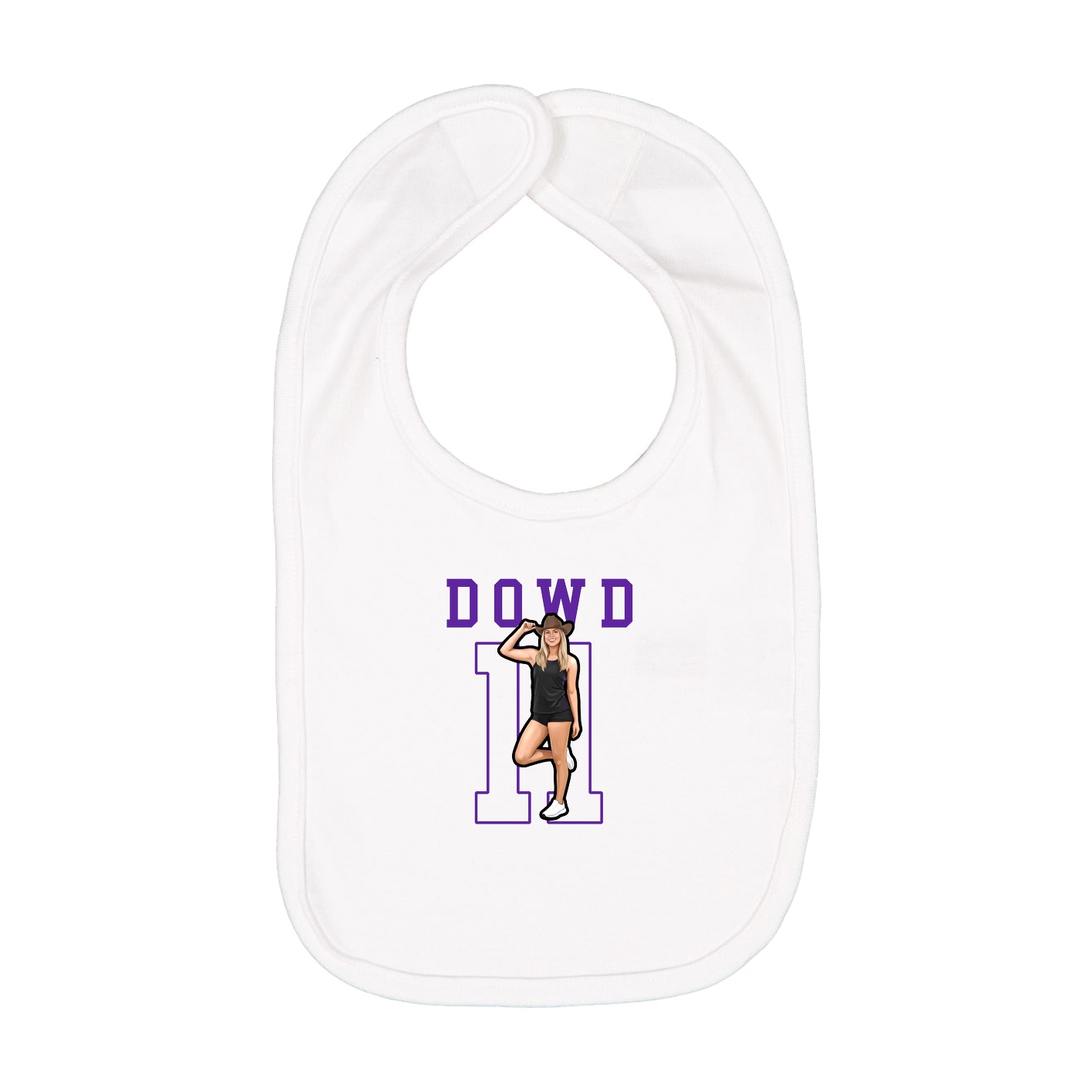 Infant Bib — Shirsey in White