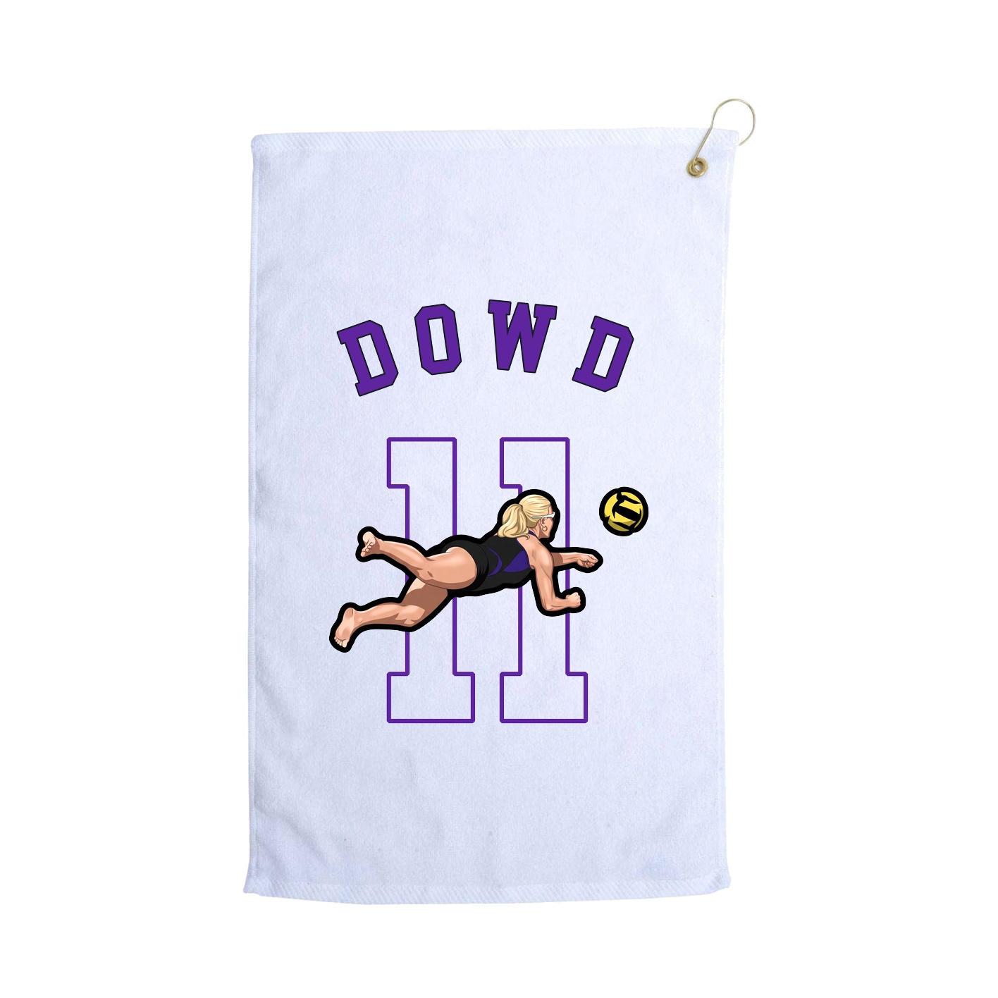 Golf Towel — Shirsey Arch in White