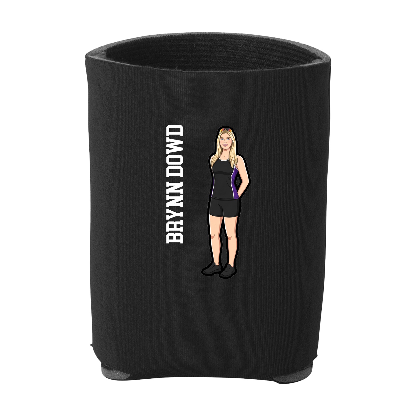 Can Holder — Name Vertical in Black
