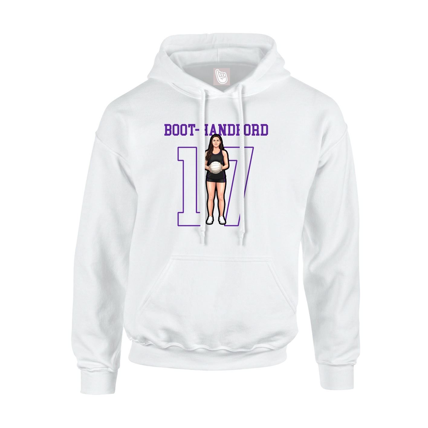 Hoodie — Shirsey in White