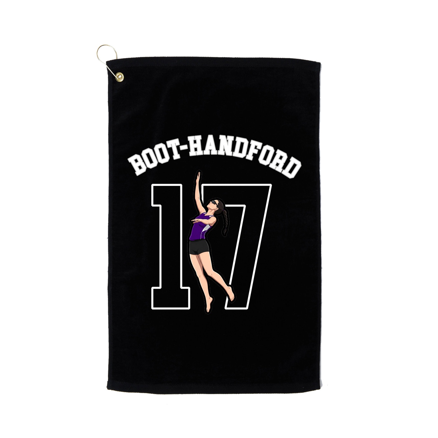 Golf Towel — Shirsey Arch in Black