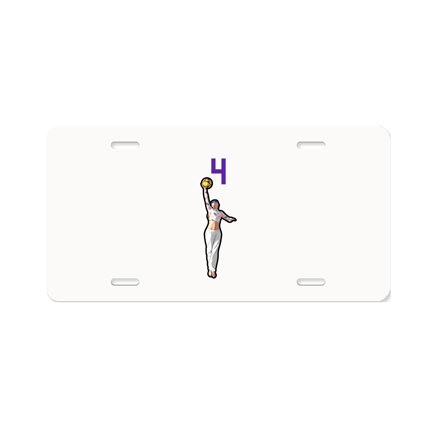 License Plate — Number Top in Classic