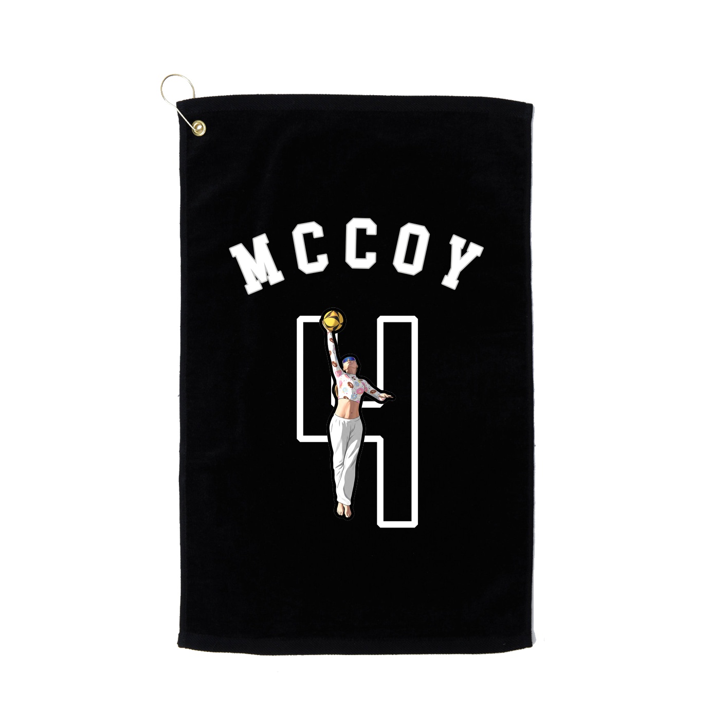 Golf Towel — Shirsey Arch in Black
