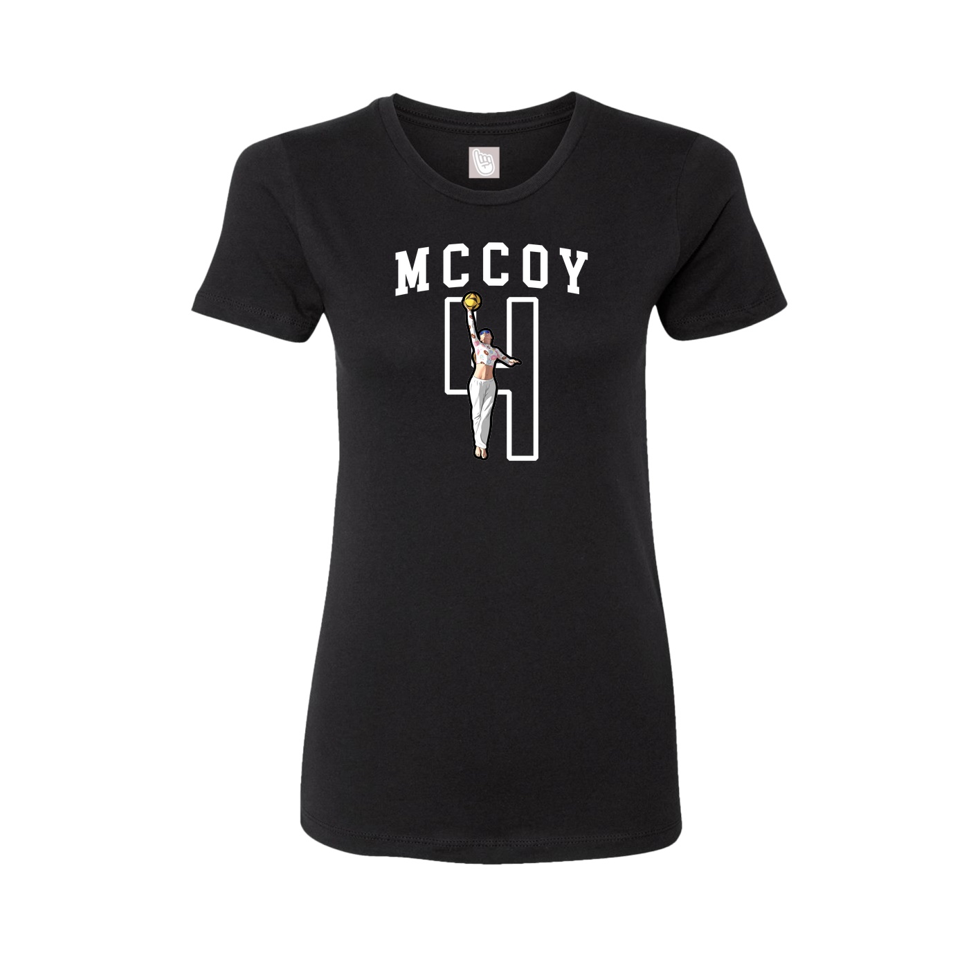 Fitted Women's Tee — Shirsey in Black
