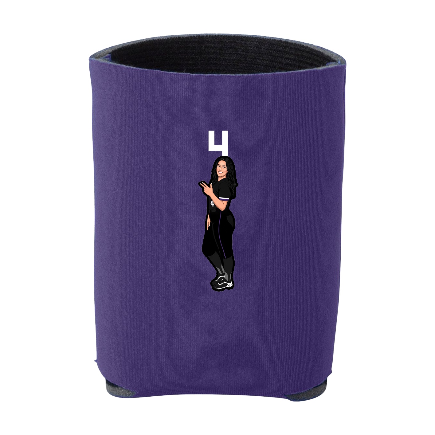 Can Holder — Number Top in Purple