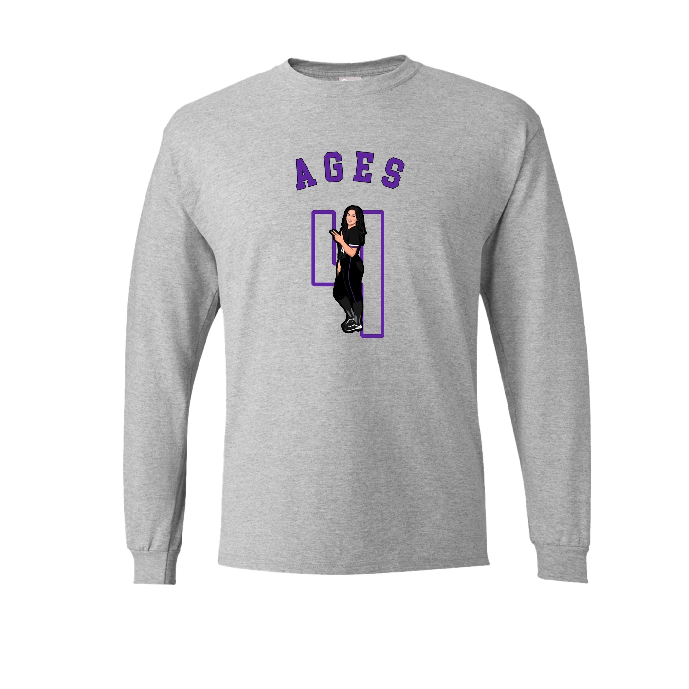 Long Sleeve Tee — Shirsey Arch in Grey