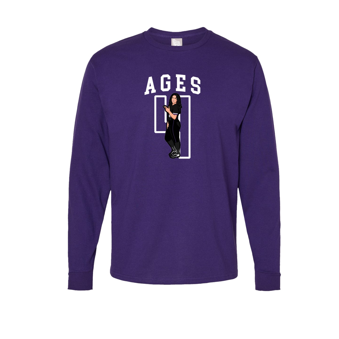 Long Sleeve Tee — Shirsey in Purple