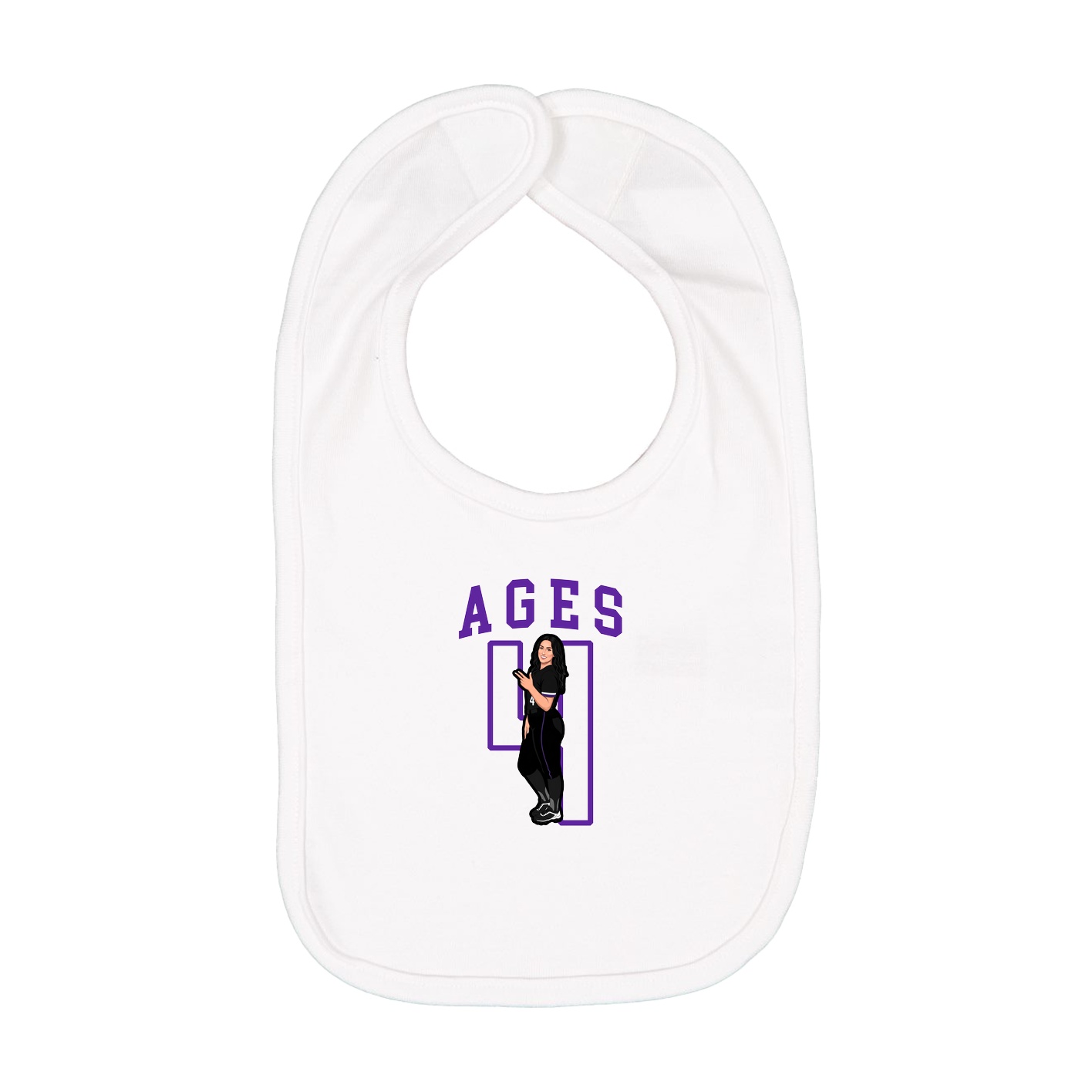 Infant Bib — Shirsey in White
