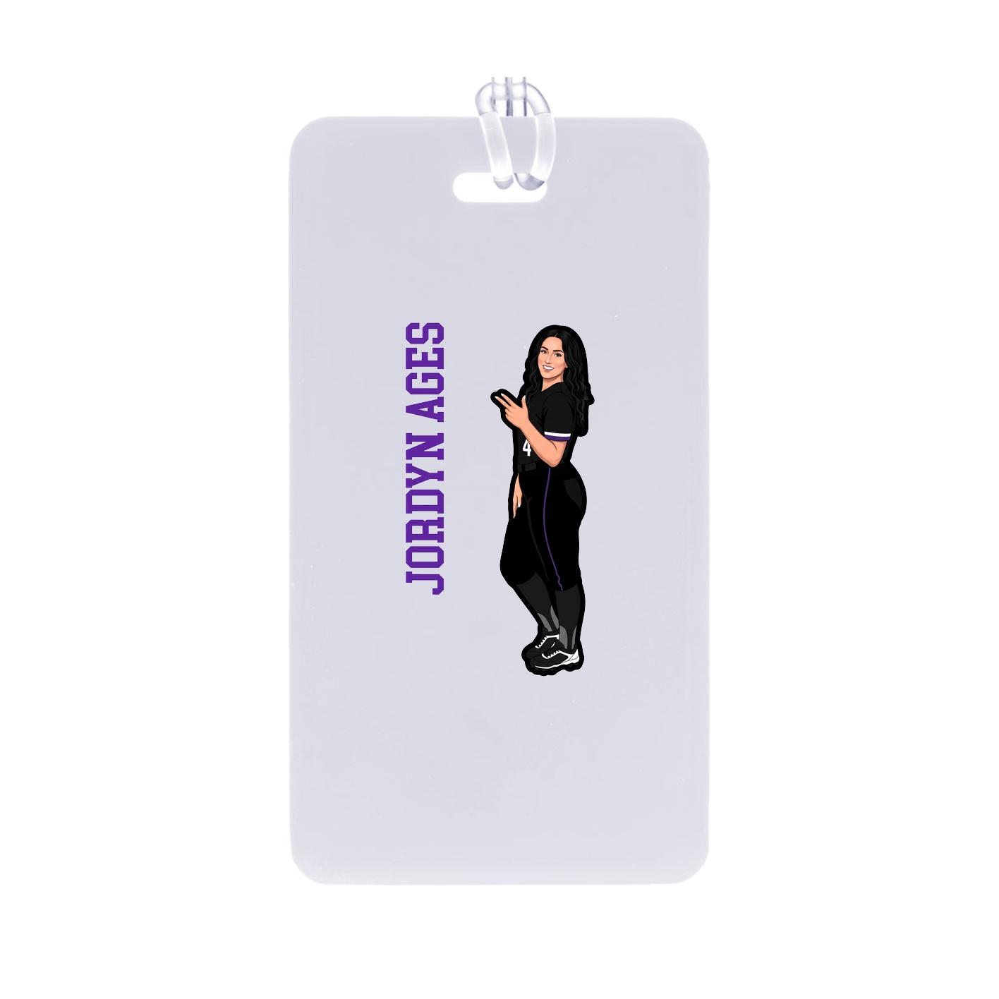 Bag Tag — Name Vertical in Classic