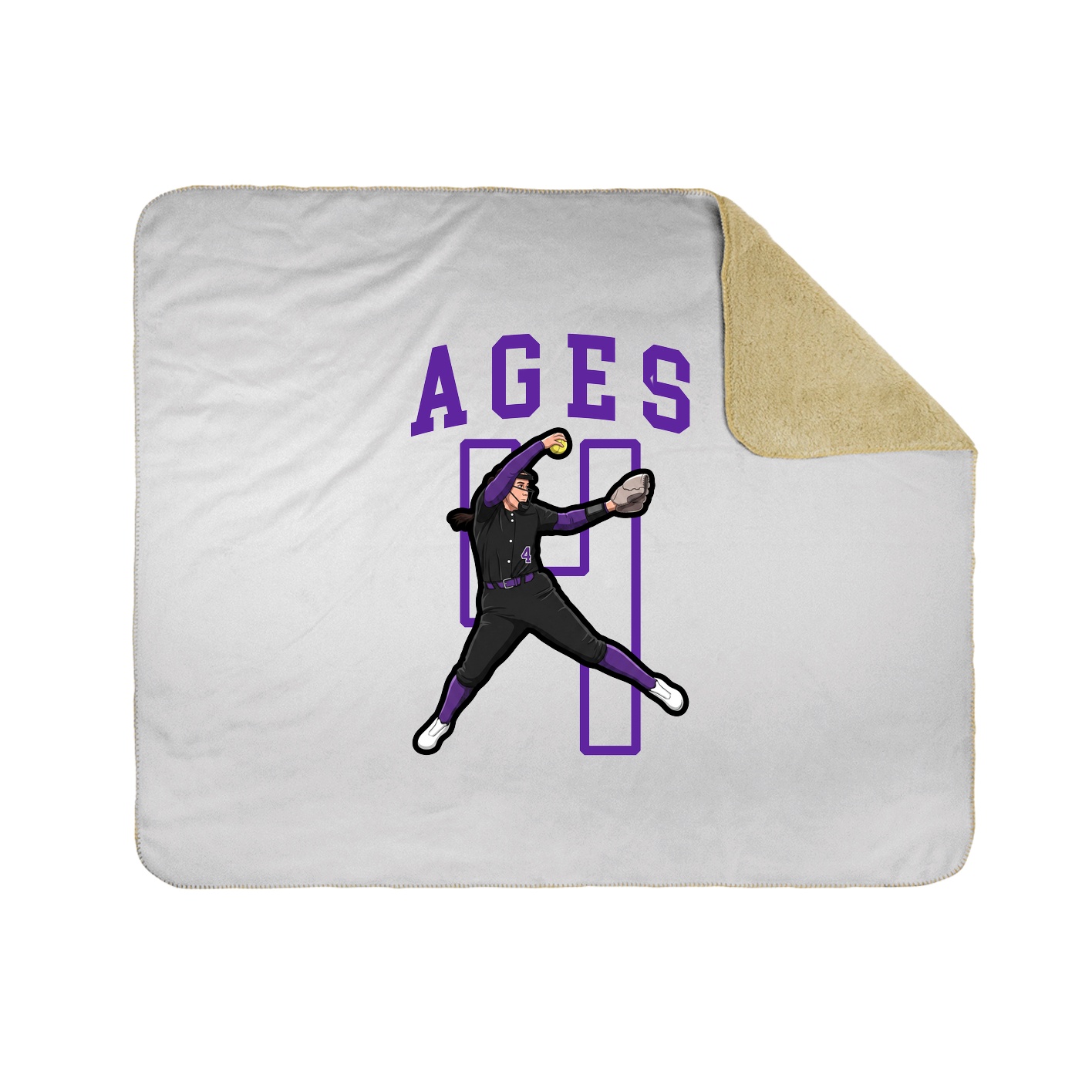 Throw Blanket — Shirsey in White