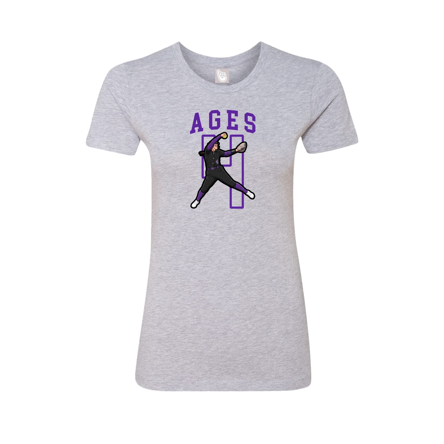 Fitted Women's Tee — Shirsey in Grey