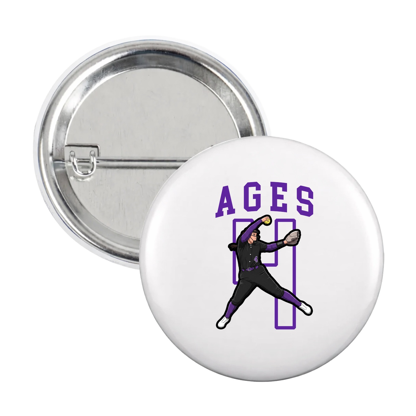 Game Day Button — Shirsey in White