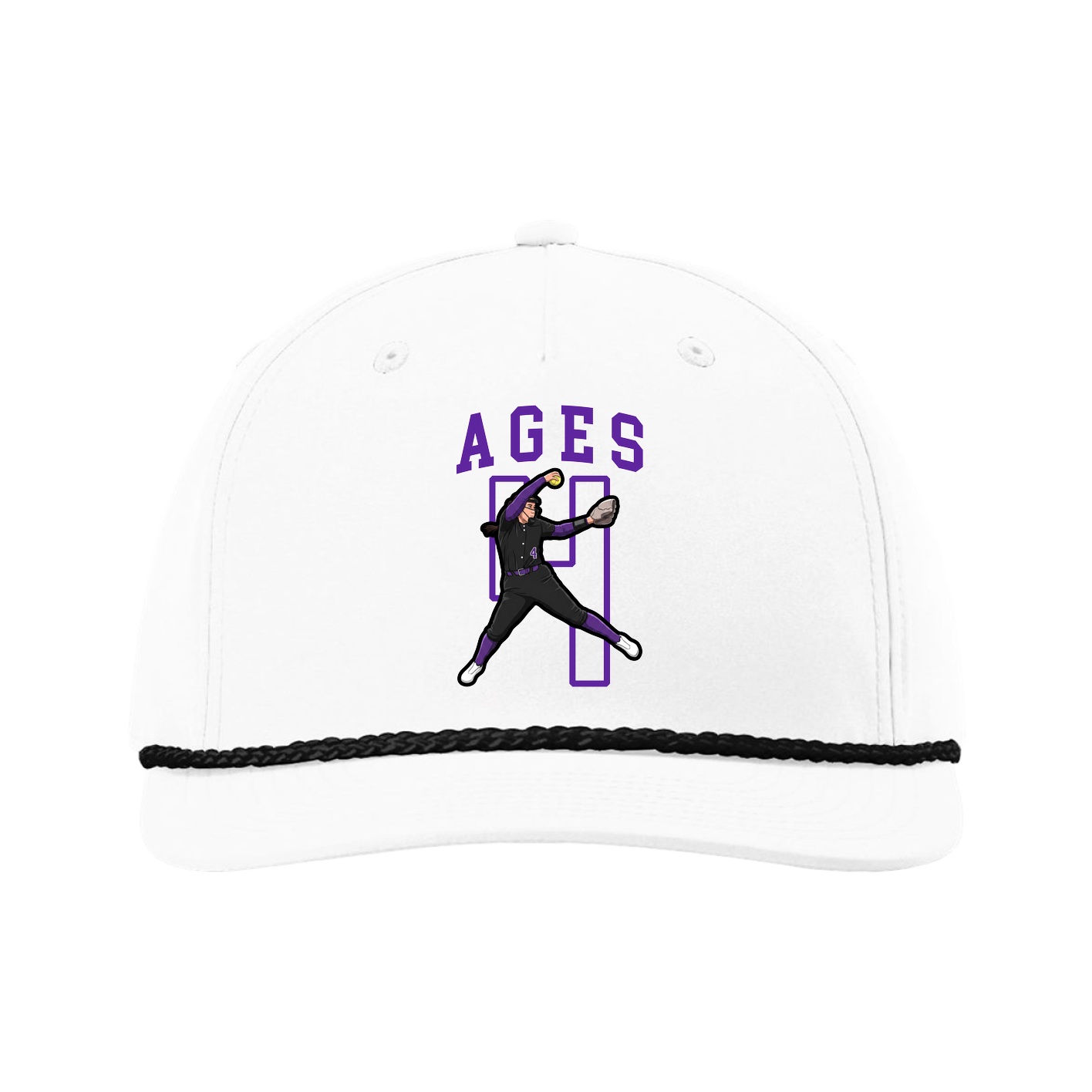 Five-Panel Classic Rope Cap — Shirsey in White