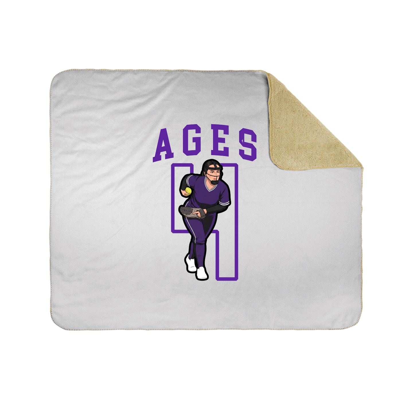 Throw Blanket — Shirsey in White