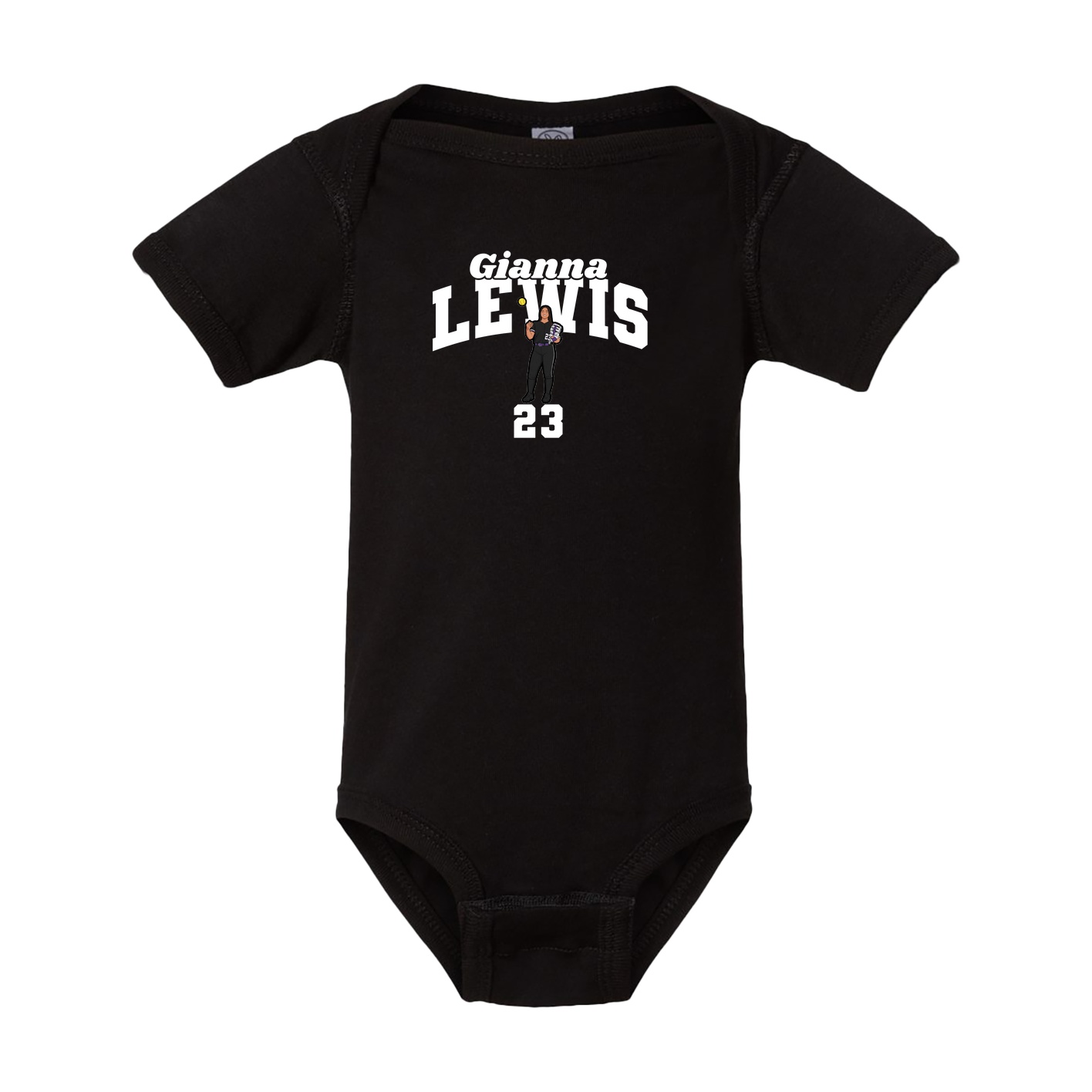 Baby Onesie — Signature Arch in Black