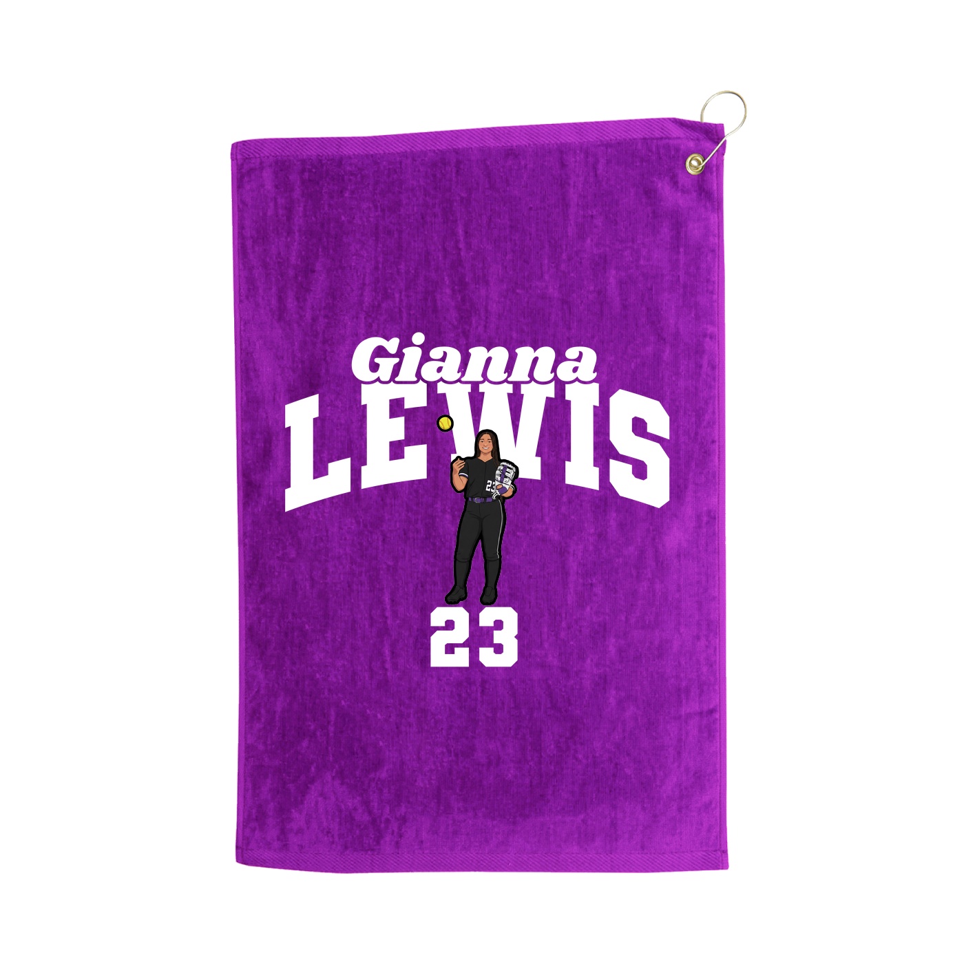 Golf Towel — Signature Arch in Purple