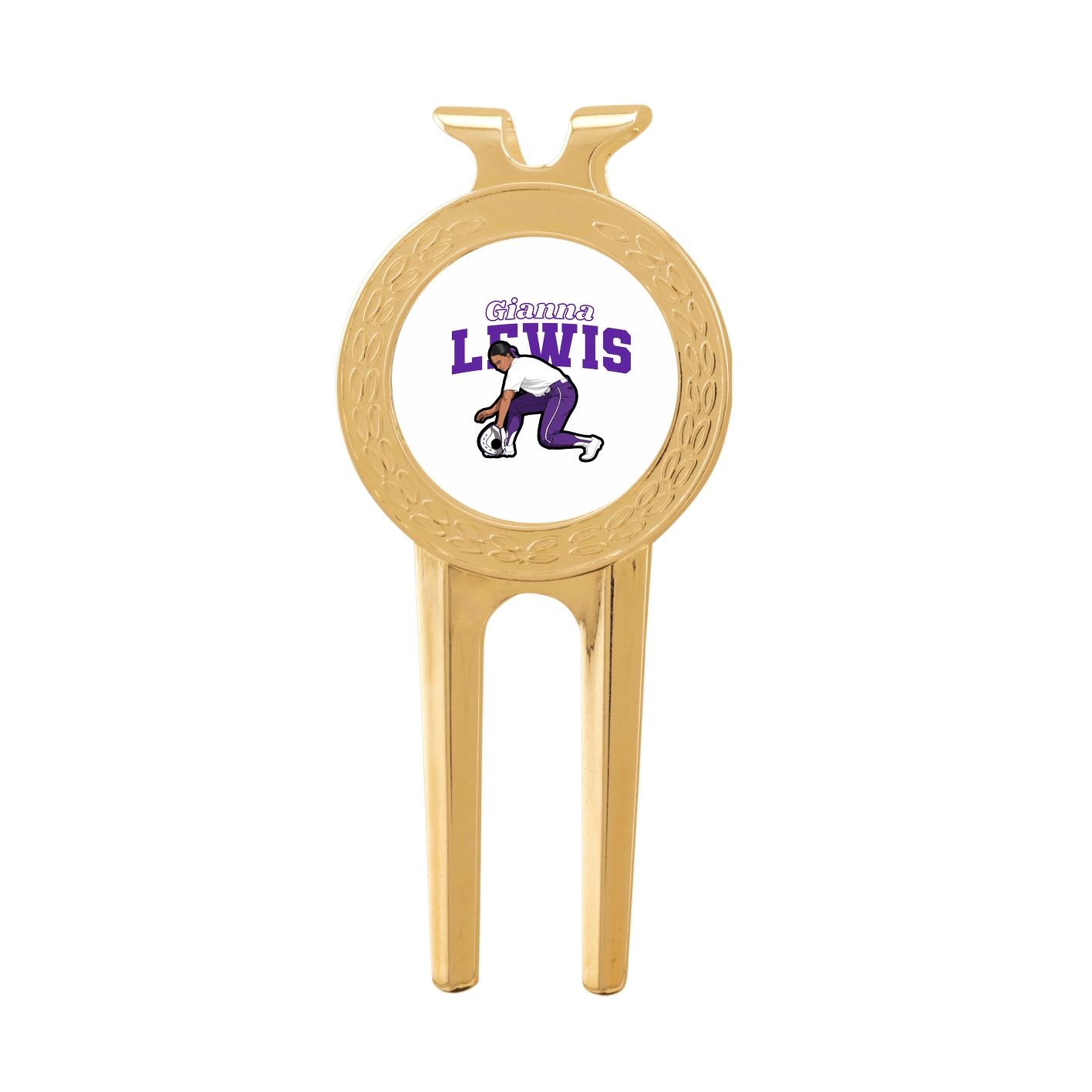 Divot Tool with Ball Marker — Name Arch in Classic