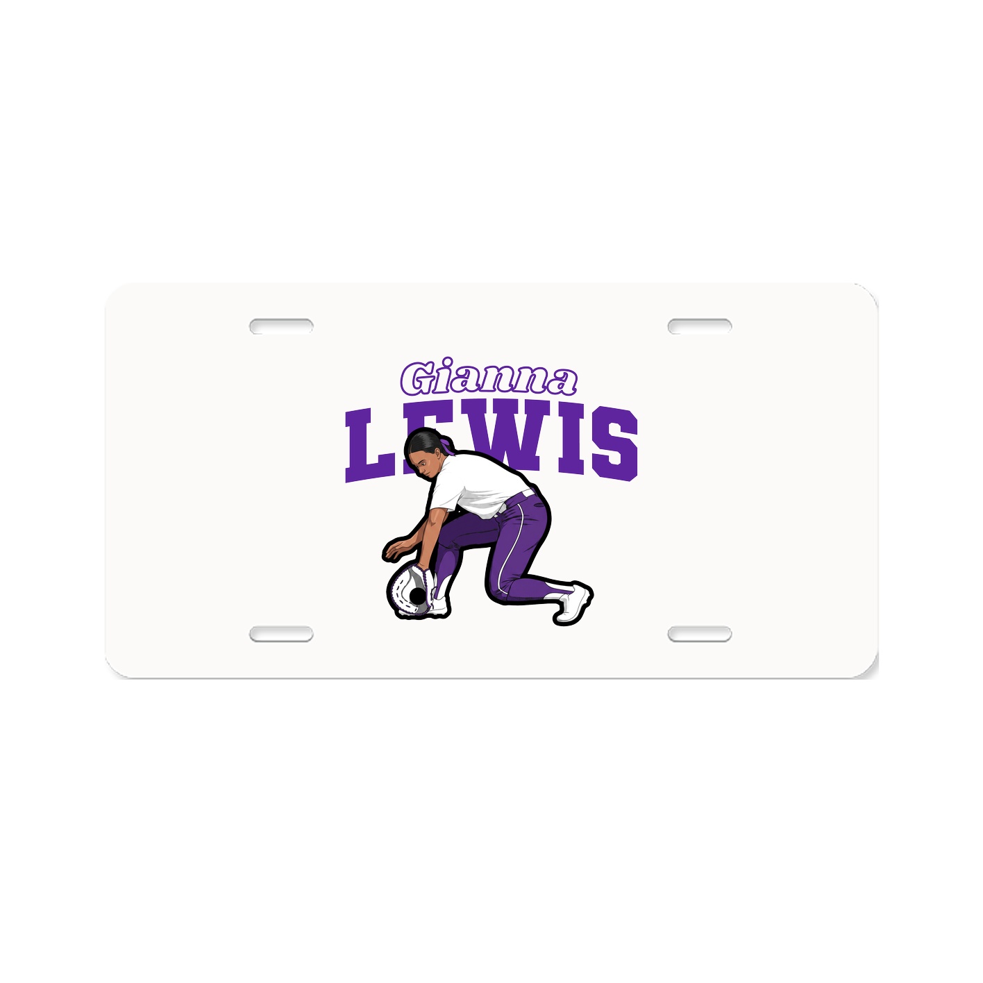 License Plate — Name Arch in Classic